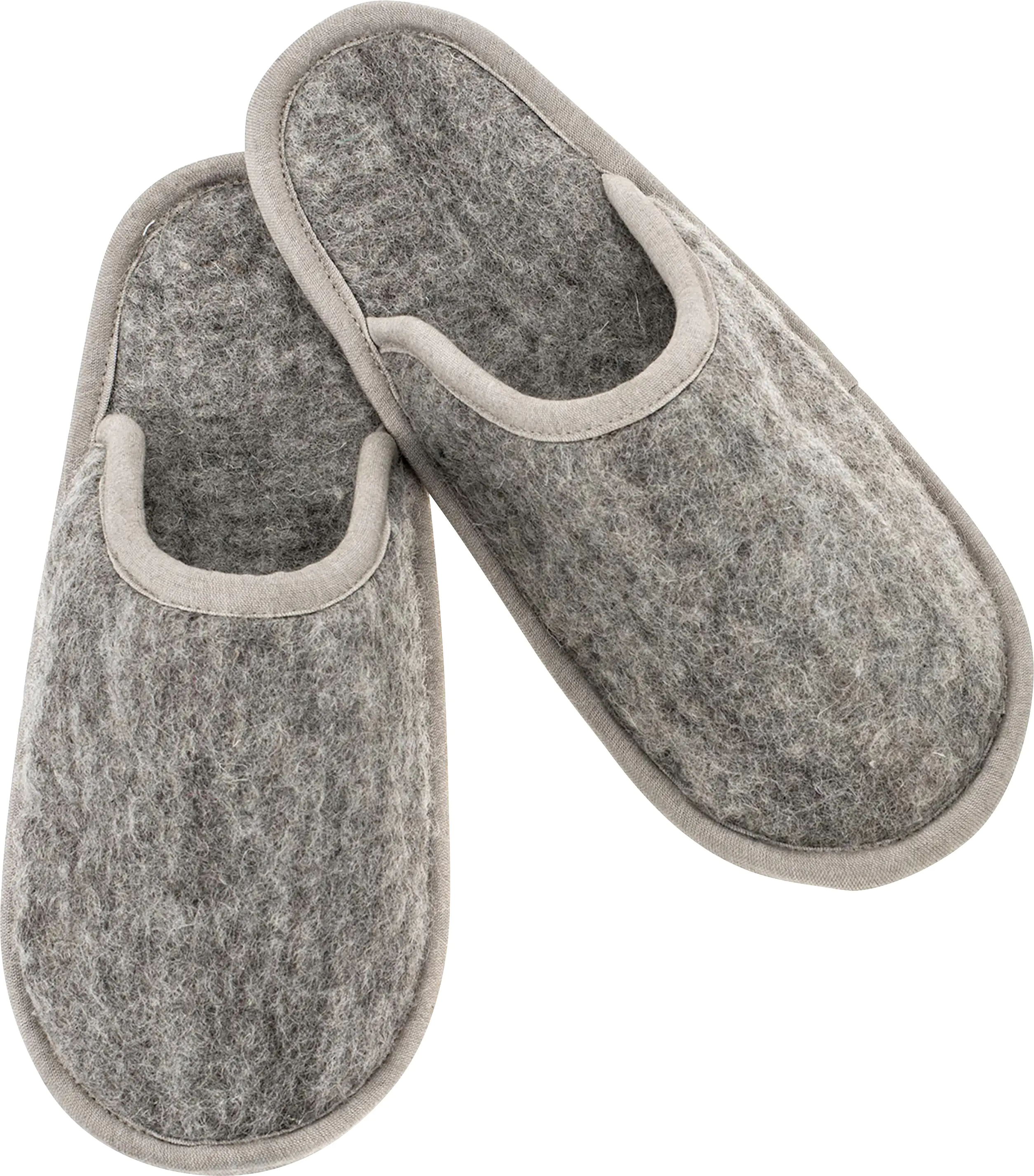 7610877567402 Glorex Filz-Pantoffel grau-beige Größe M (39-40)