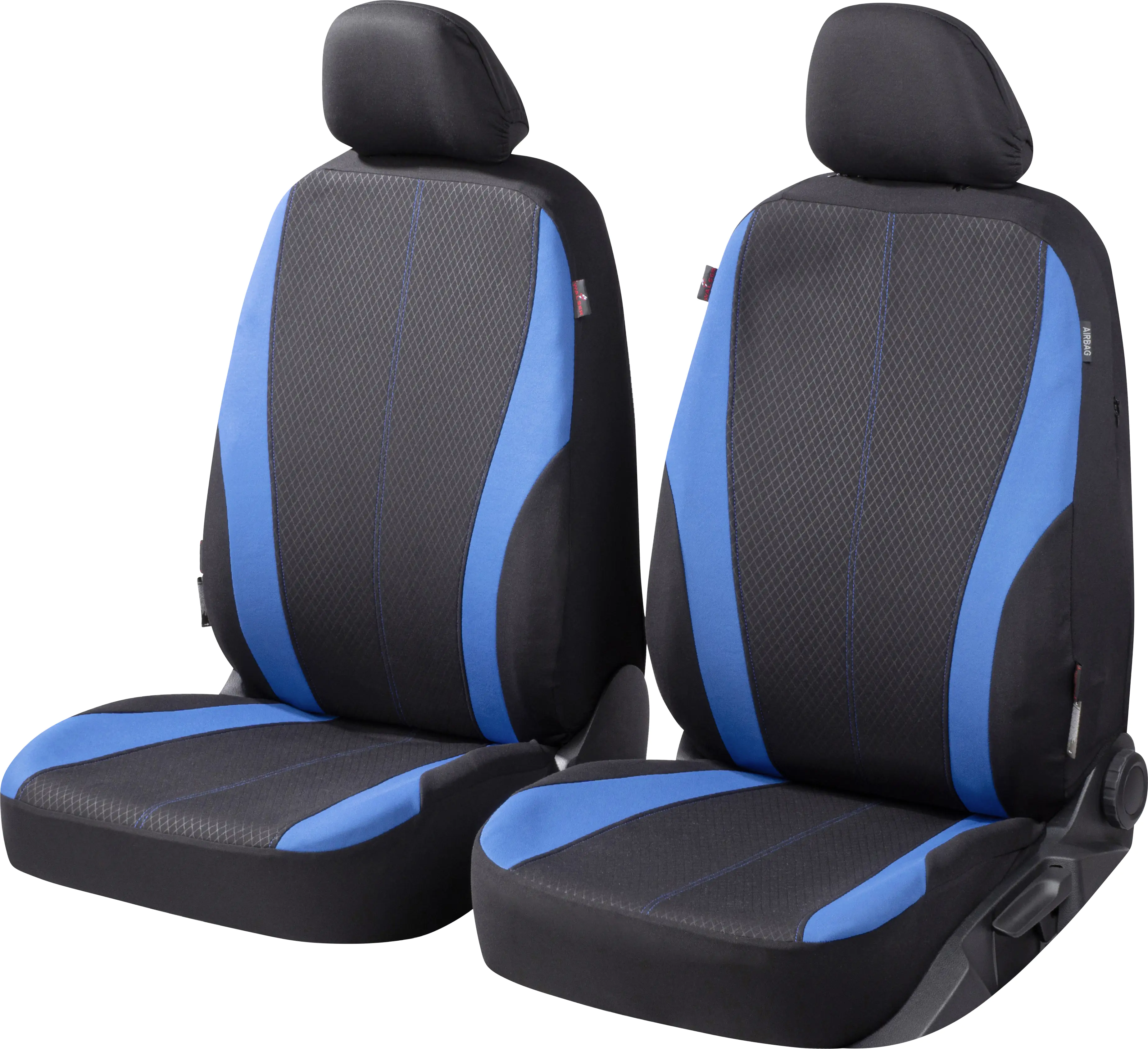 Walser Autositzbezug Dundee Collection Basic Vordersitze schwarz-blau Walser Autositzbezug Dundee Collection Basic Vordersitze schwarz-blau