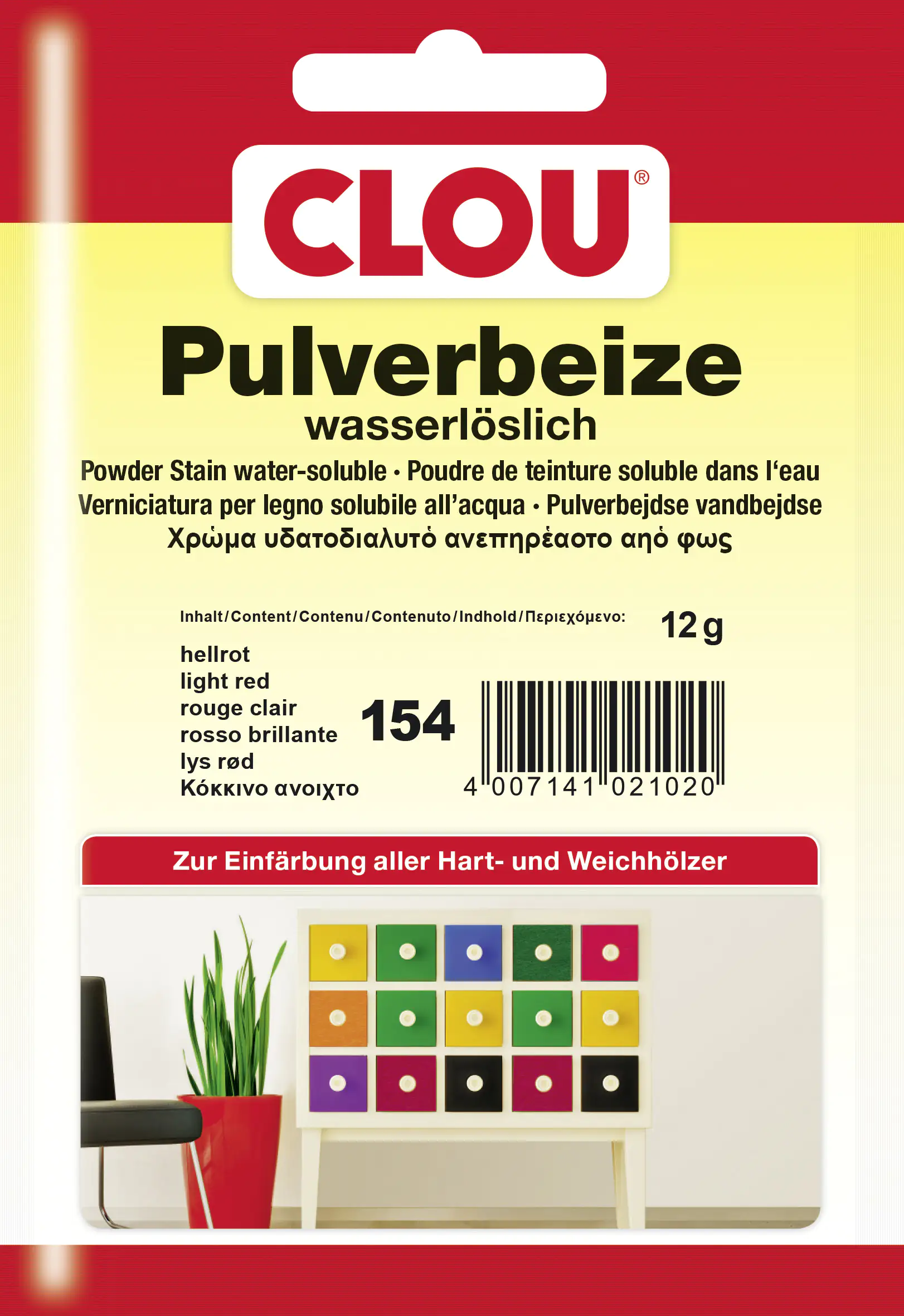 Clou Pulverbeize 12 g hellrot