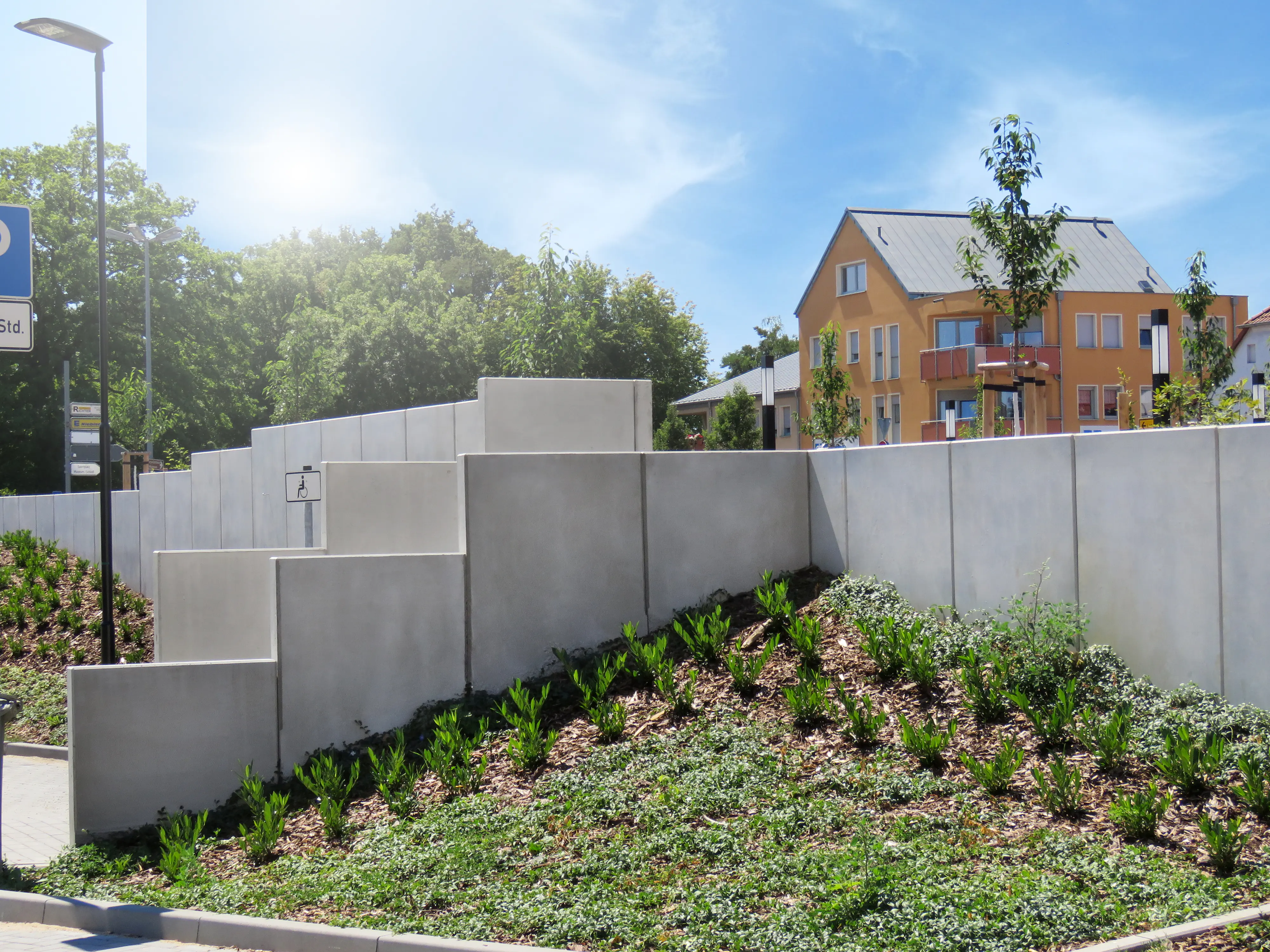 EHL L-Stein Ecke Beton 50 x 50 x 130 cm grau