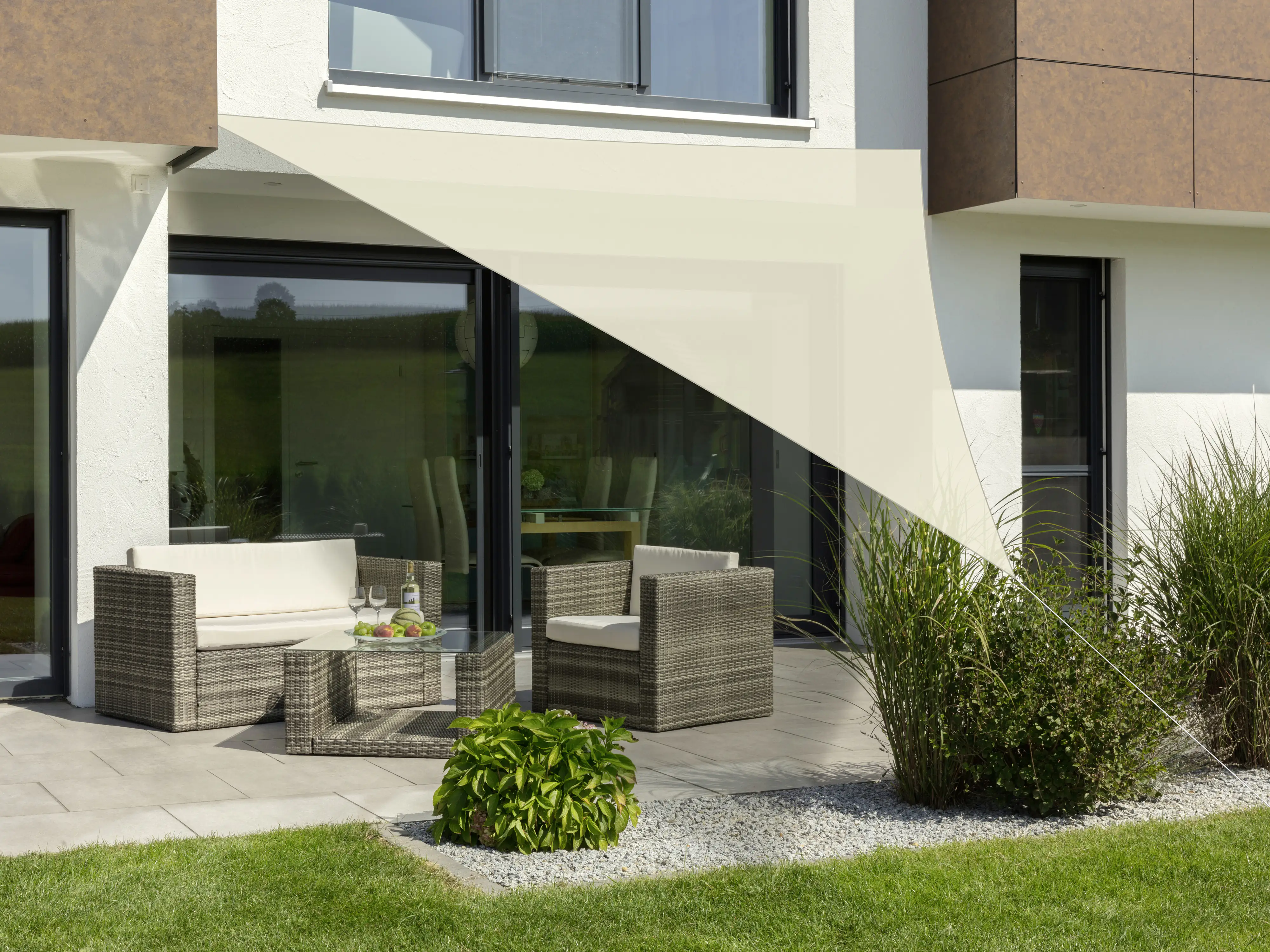 Schneider Sonnensegel Teneriffa natur 500 x 500 x 500 cm