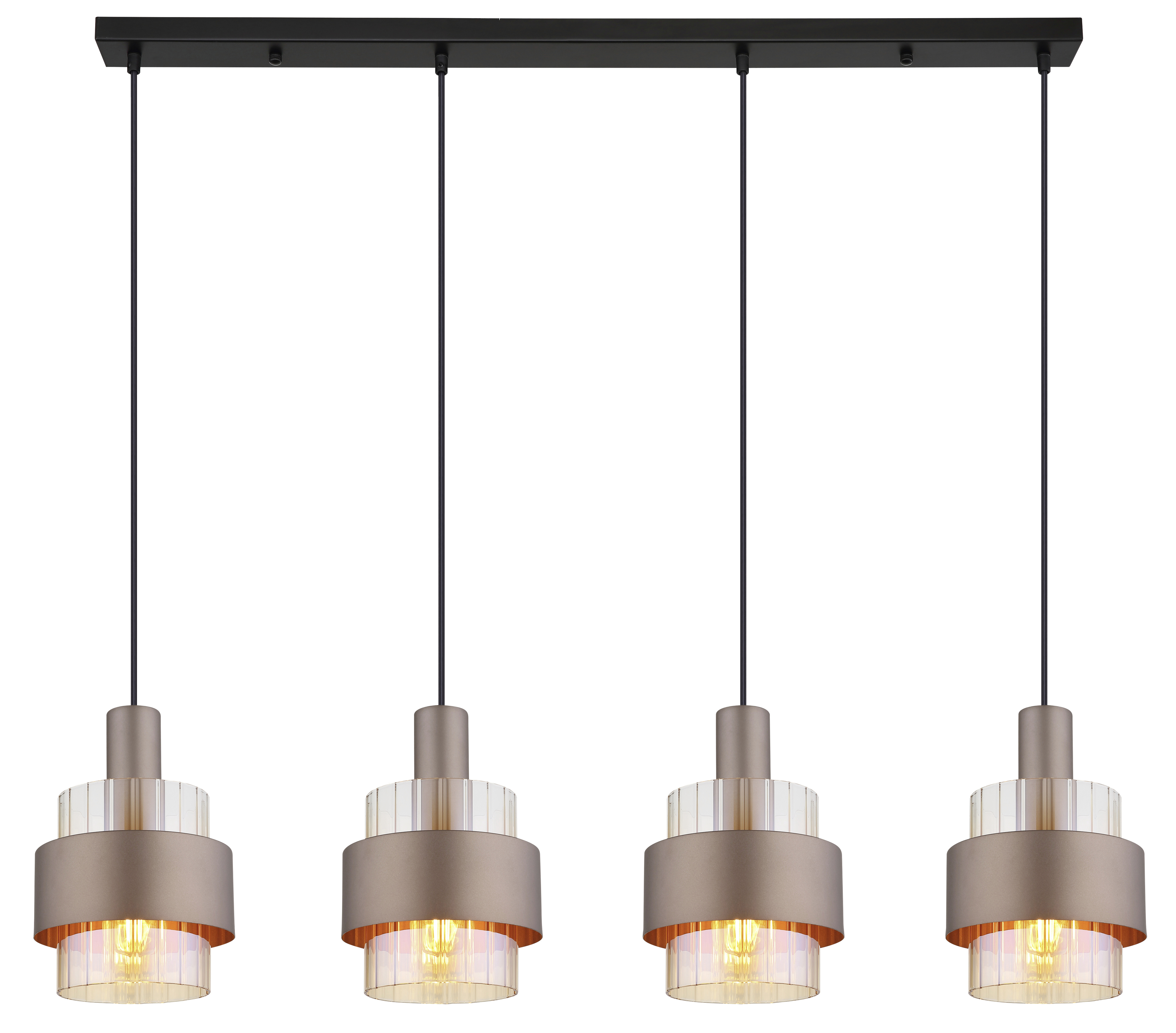 Globo Hängeleuchte Milley 110 x 150 cm bronze matt