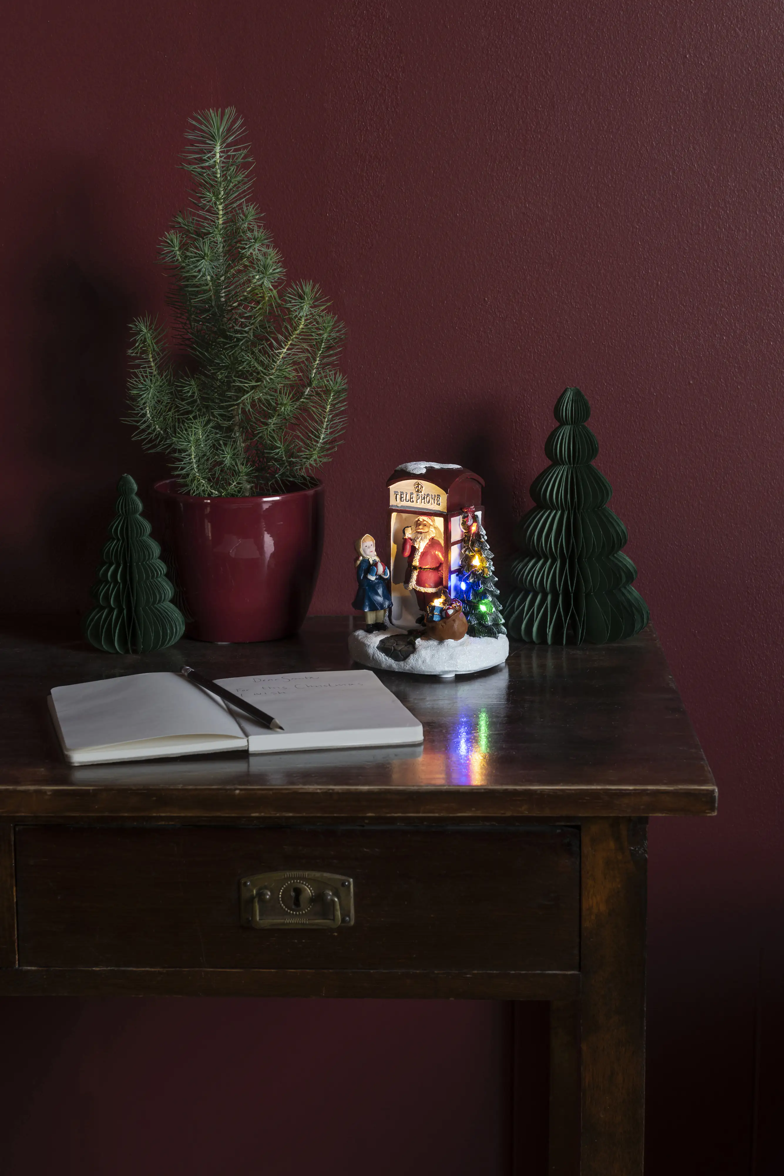 7318304211002_2972519 Konstsmide LED Szenerie Weihnachtsmann 12,5 cm x 11,5 cm x 16,5 cm