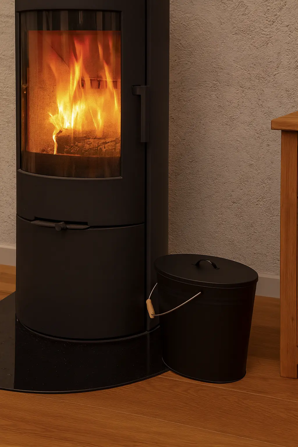 Ascheimer mit Deckel verzinkt, 24 L