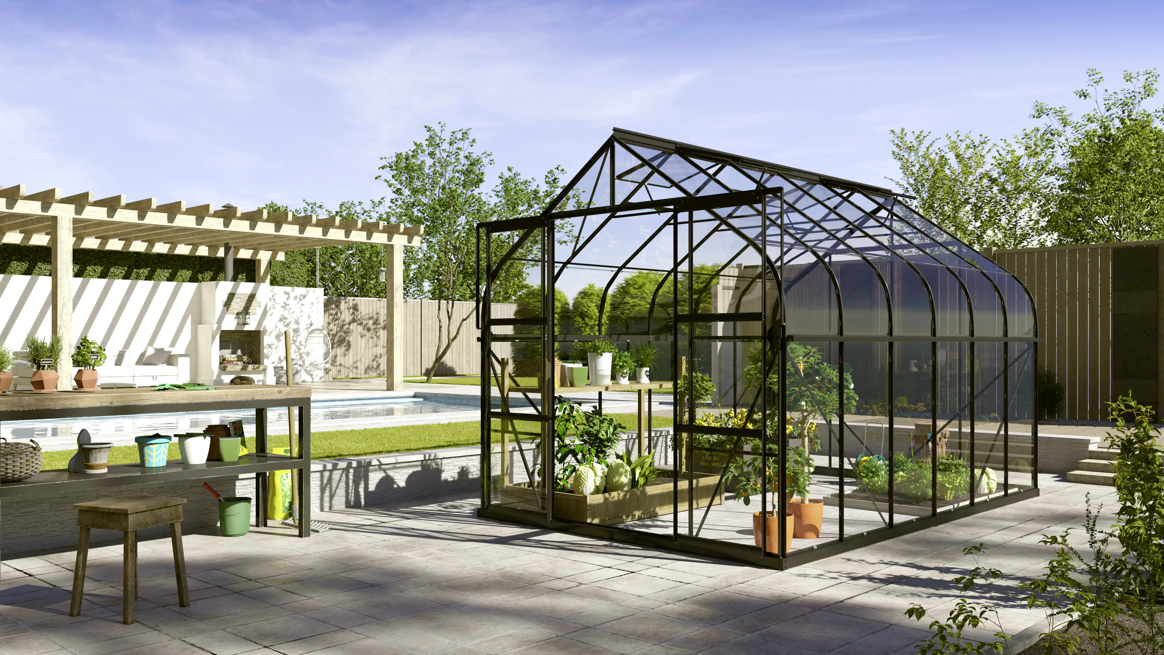 Vitavia Gewächshaus Dione 9900 264 x 383 cm 3 mm Sicherheitsglas