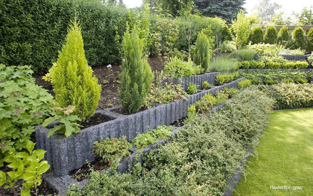 EHL Pflanzstein Ratioflor 30 x 40 x 25 cm klein grau