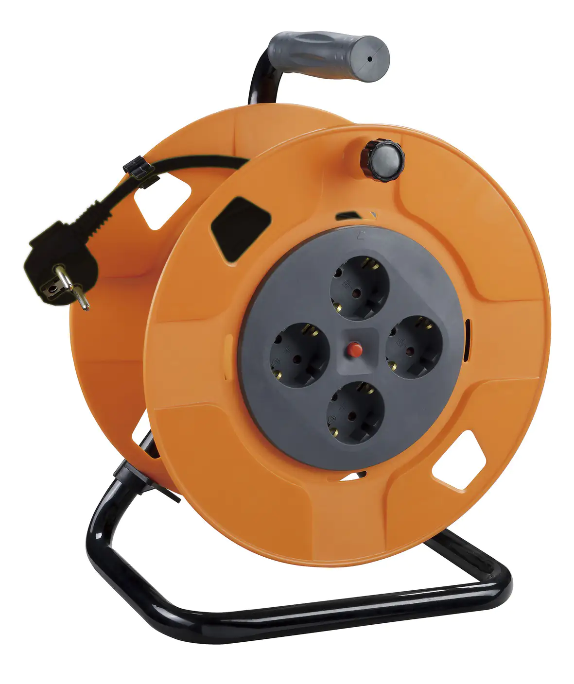 Primaster Kabeltrommel Innen 40 m 4 Schutzkontaktsteckdosen, H05VV-F 3G1,6 Primaster Kabeltrommel Innen 40 m 4 Schutzkontaktsteckdosen, H05VV-F 3G1,6