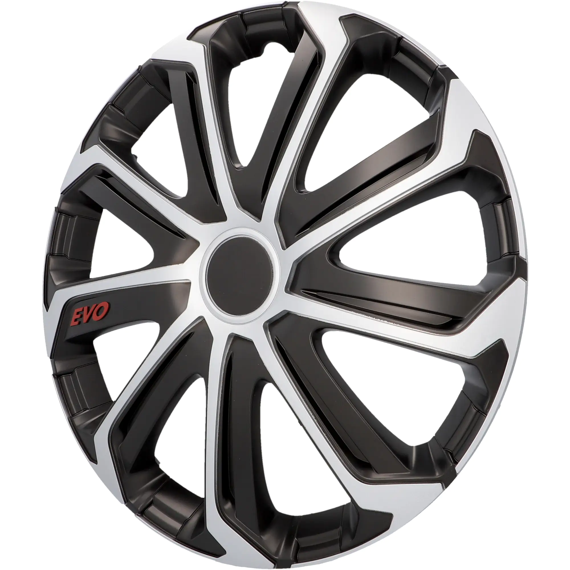Cartrend Radzierblende EVO 40 cm (16 Zoll) silber schwarz 4 stück Cartrend Radzierblende EVO 40 cm (16 Zoll) silber schwarz 4 stück
