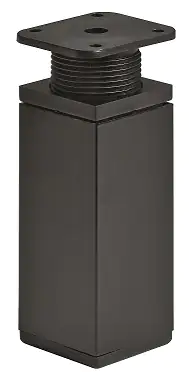 Hettich Möbelfuß 4,0 x 10 - 11,5 cm Stahl schwarz - 1 Stück