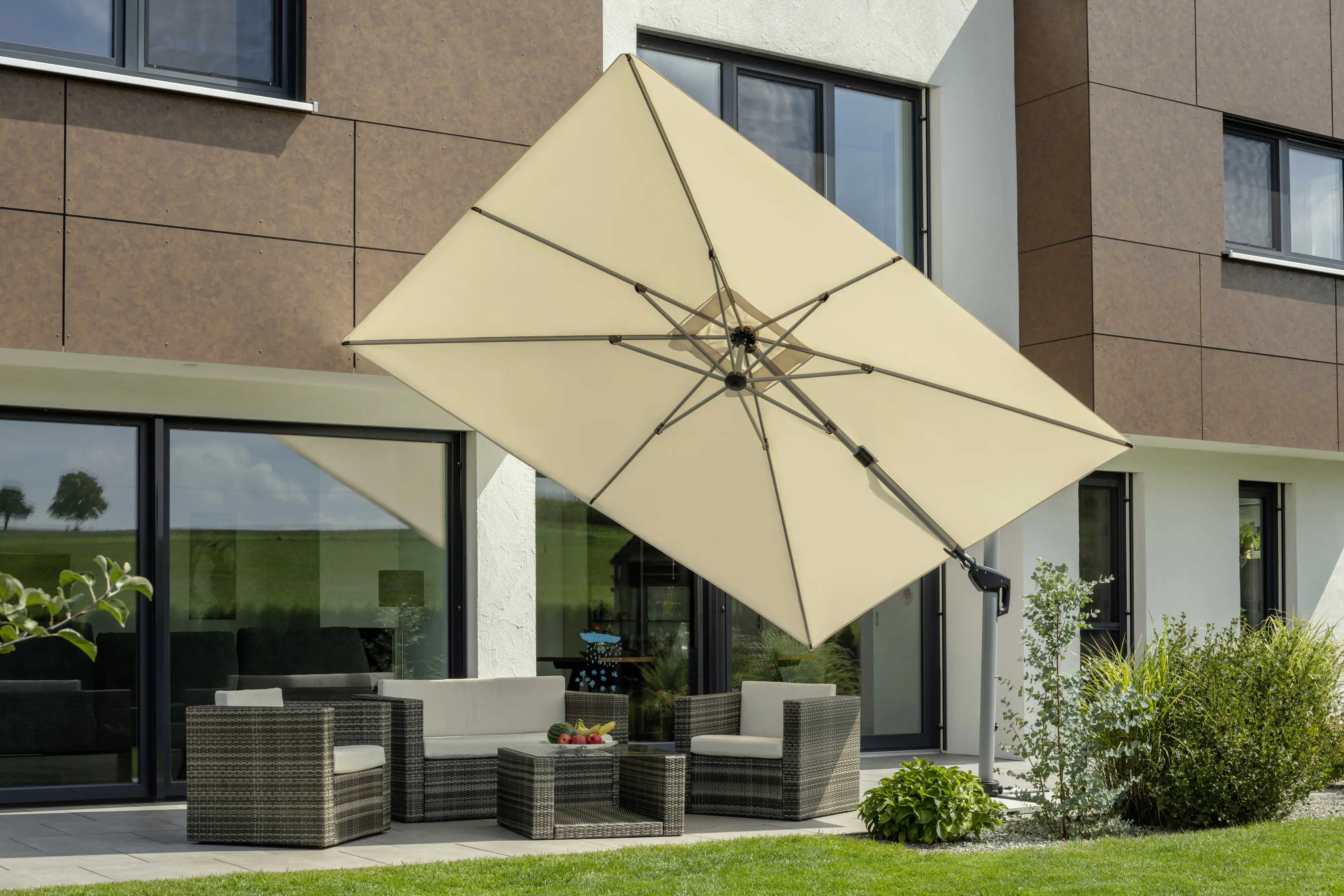 Schneider Ampelschirm Bermuda natur 260 x 350 cm Schneider Ampelschirm Bermuda natur 260 x 350 cm