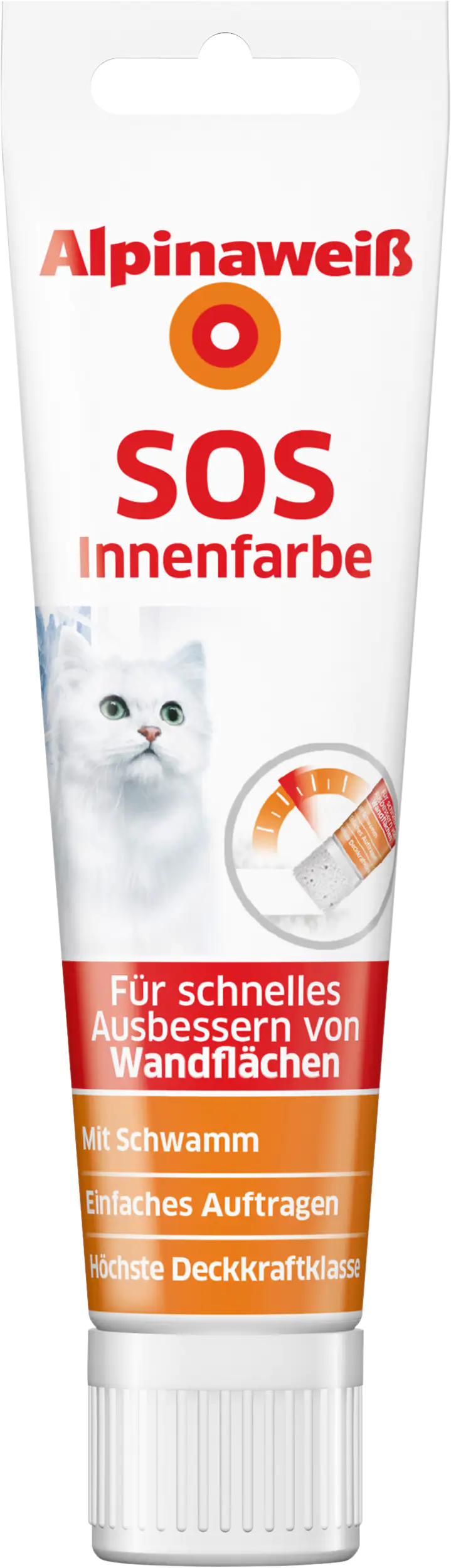 4001244774203 Alpinaweiß SOS Innenfarbe 100 ml weiß matt