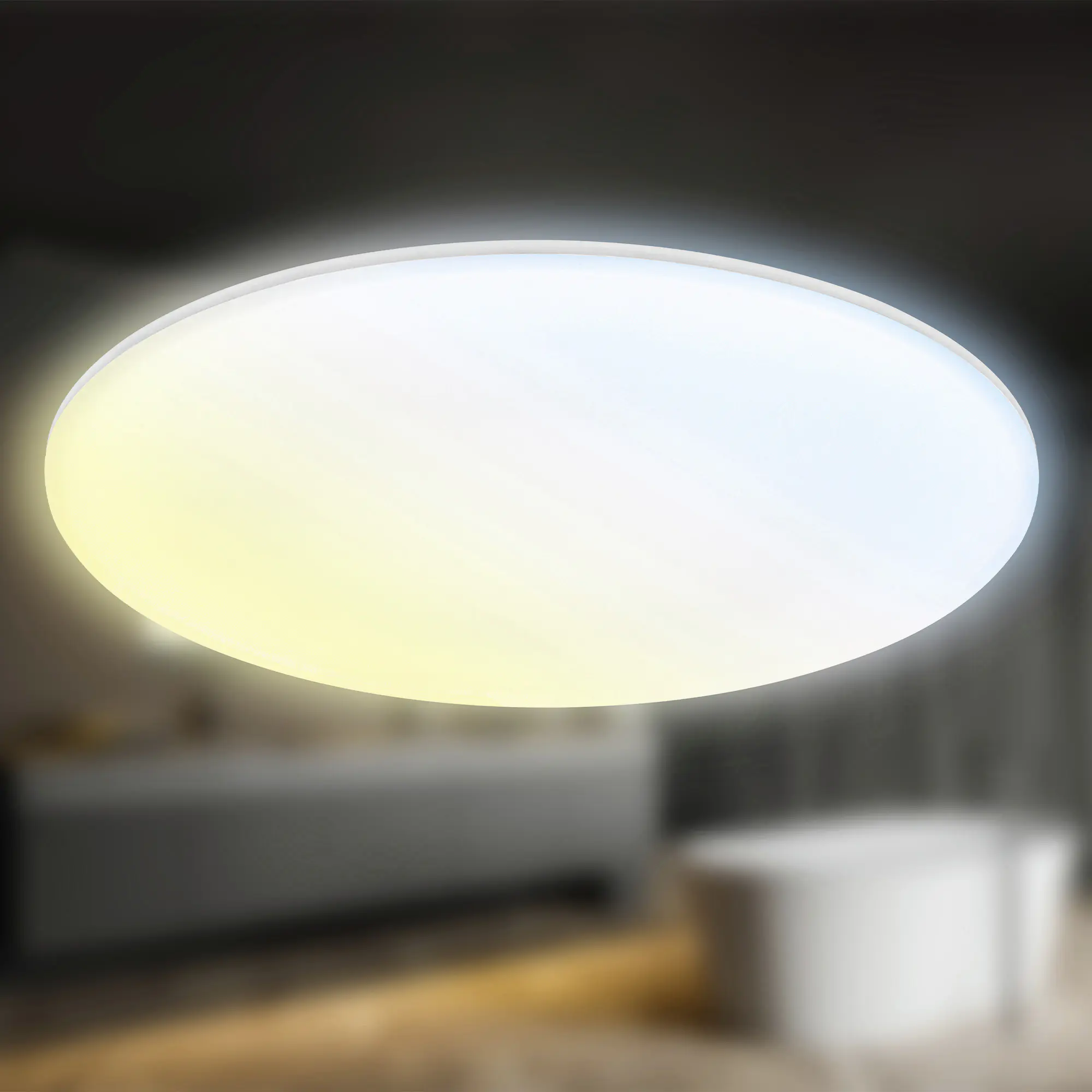 Briloner LED-Deckenleuchte Rowny Ø 45 cm weiß matt CCT dimmbar