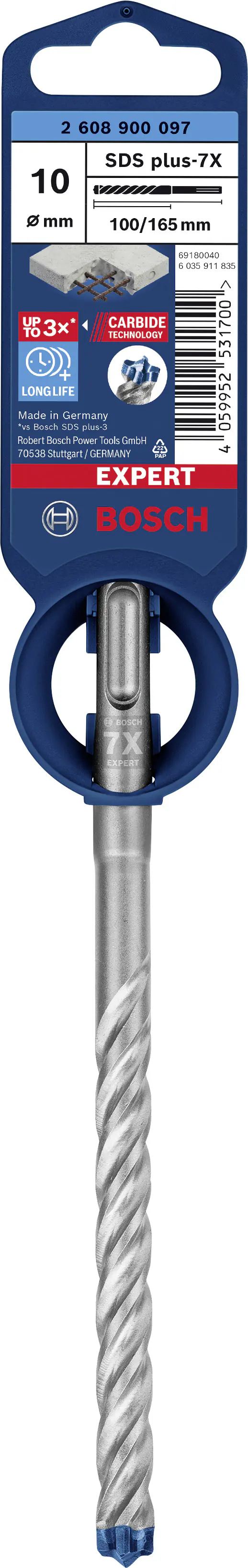 Bosch Expert SDS plus-7X Hammerbohrer Ø 10 mm