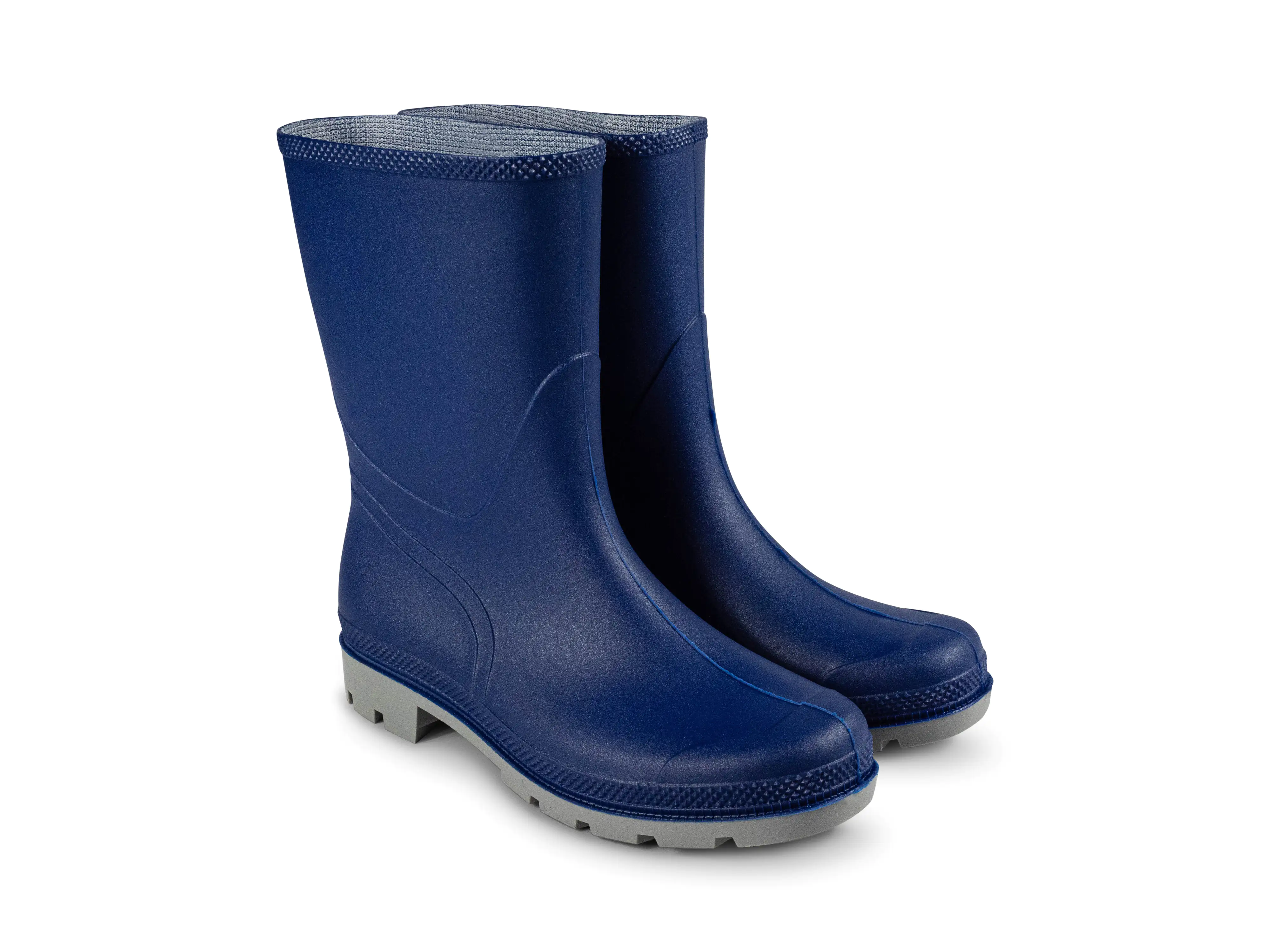 PVC-Stiefel halbhoch blau