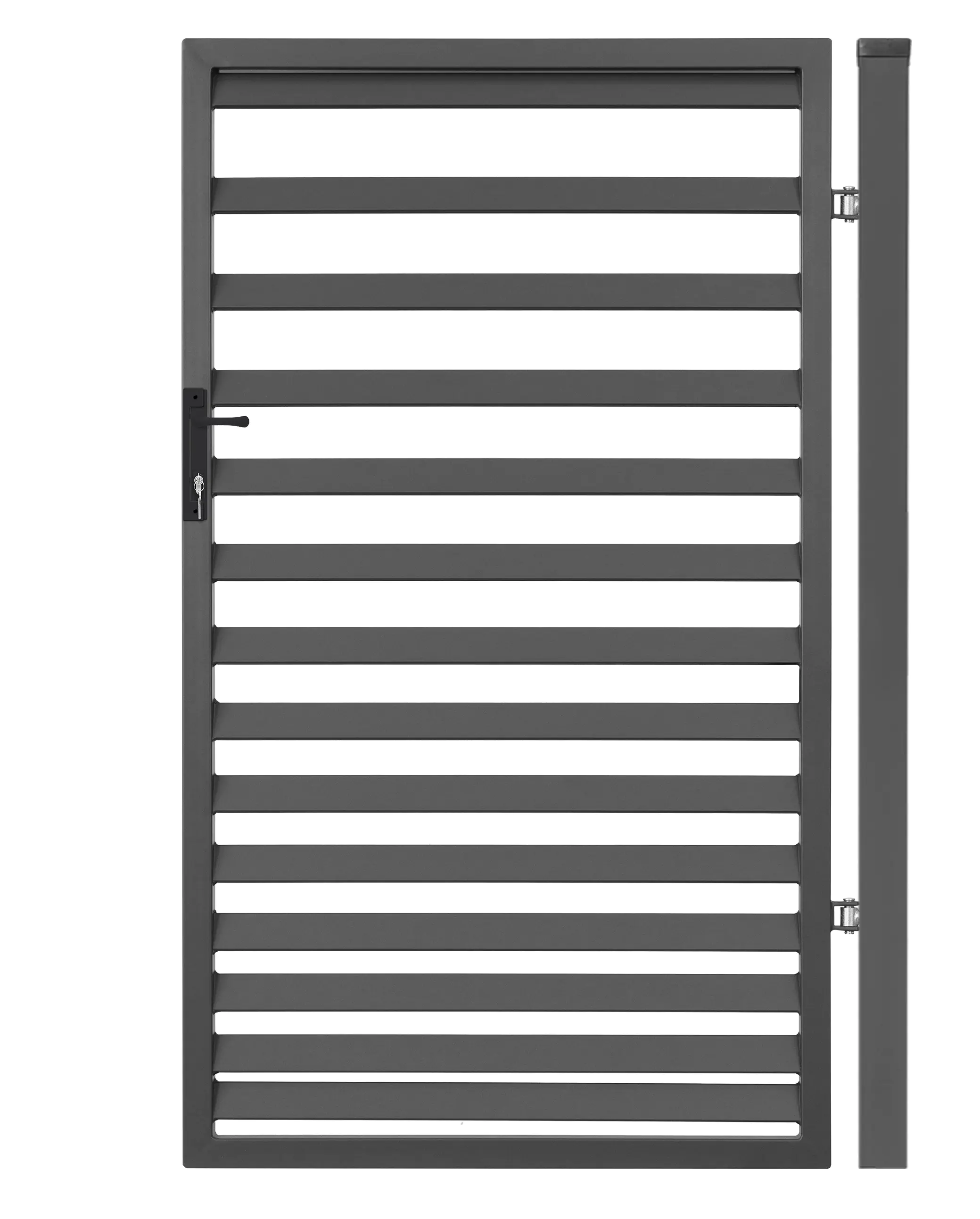 Polbram Einzeltor-Set Leni 120 DIN rechts inkl. Pfosten und Zubehör
