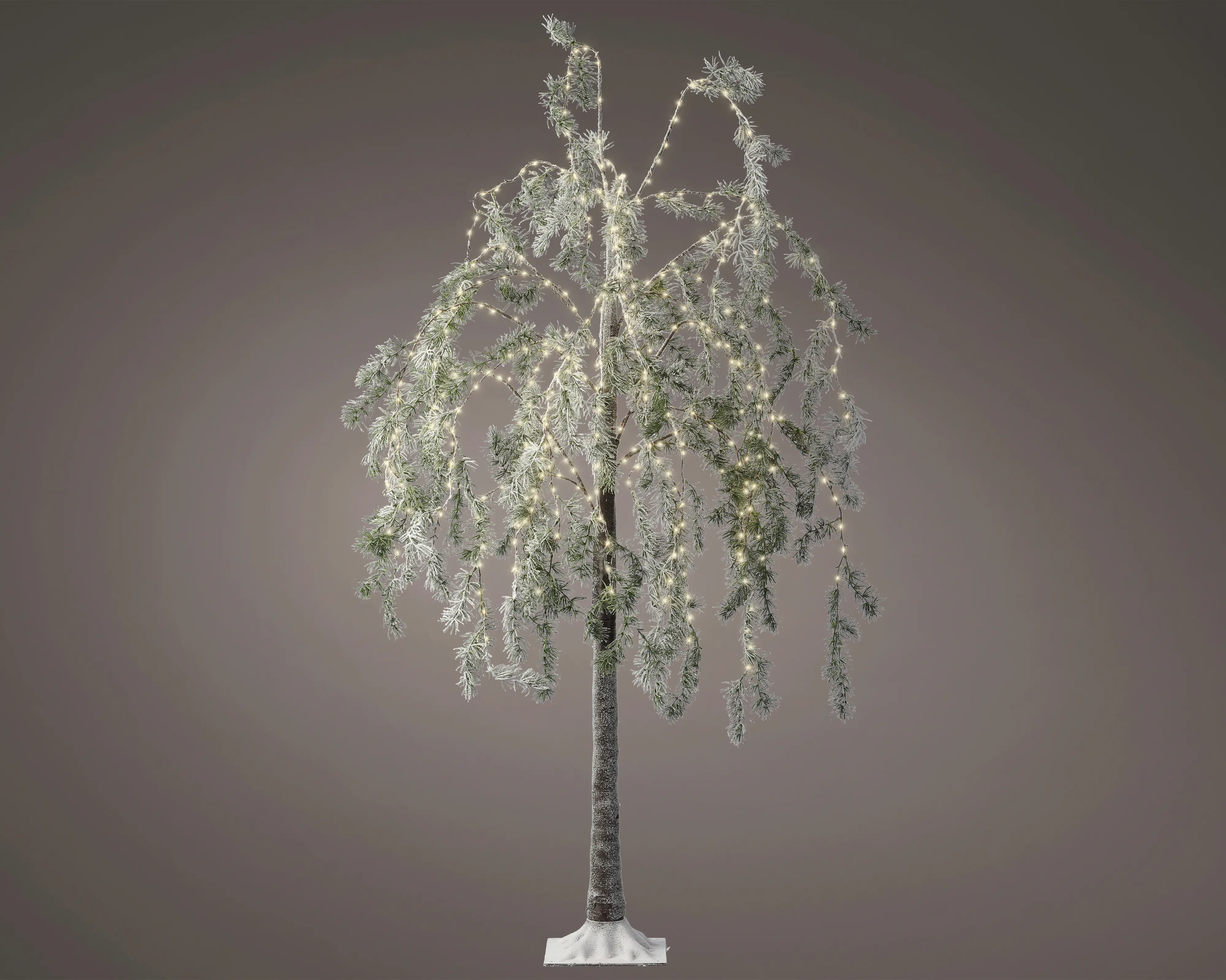 Lumineo LED Baum mit Timer Kunststoff Ø 70 x 150 cm warmweiß grün