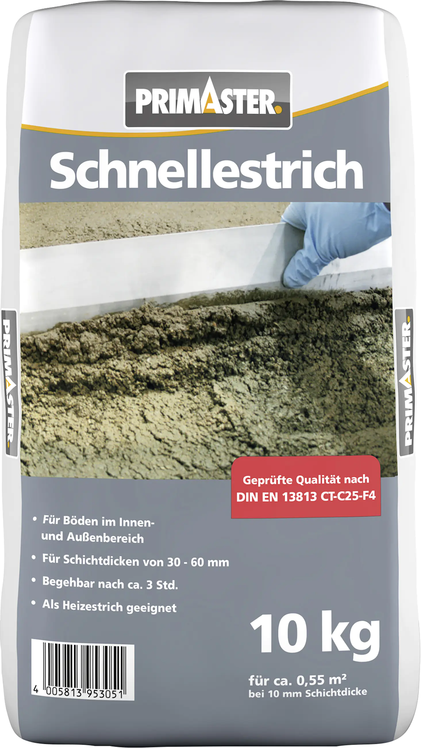 Primaster Zement Schnellestrich 4 mm 10 kg