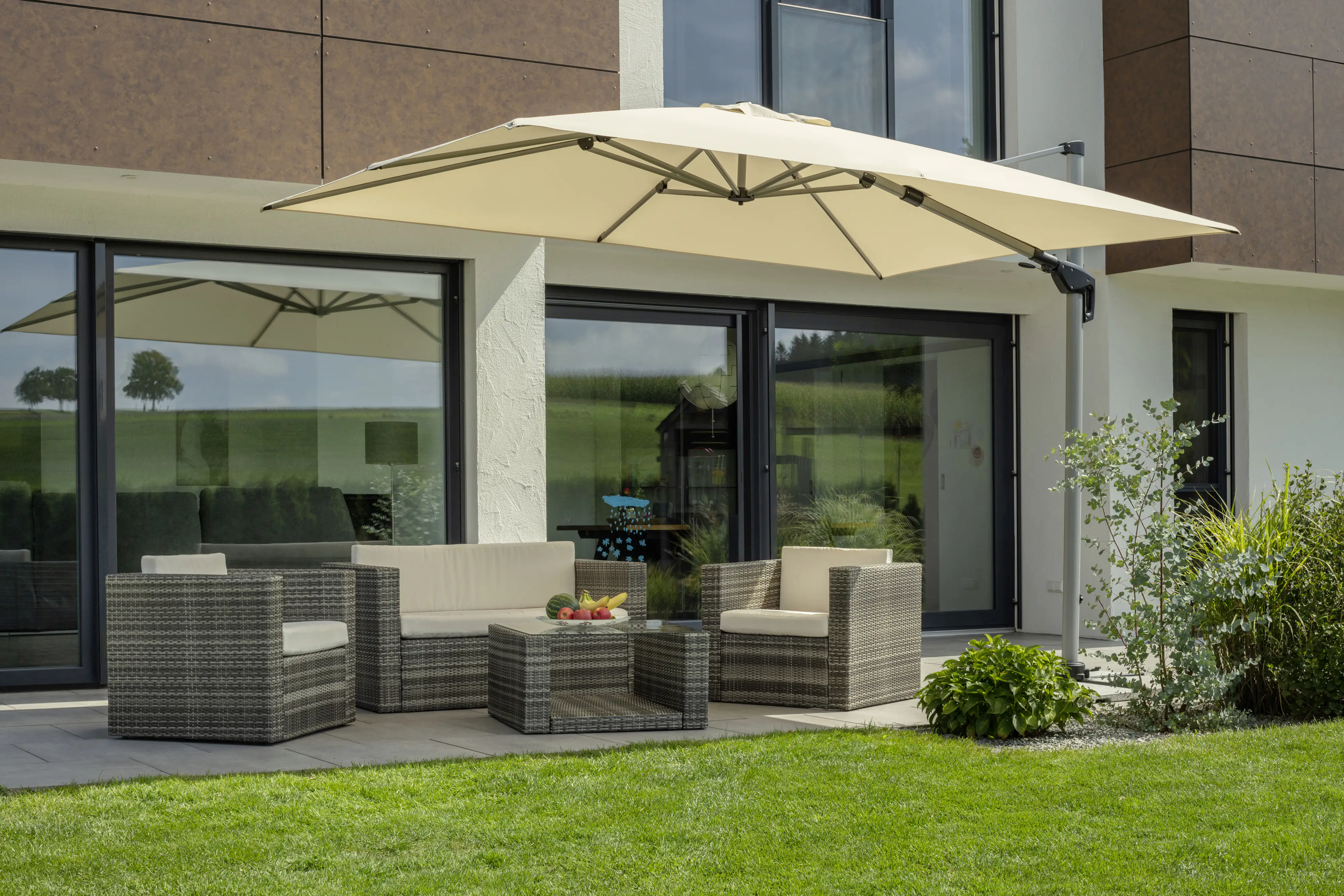 Schneider Ampelschirm Bermuda natur 260 x 350 cm Schneider Ampelschirm Bermuda natur 260 x 350 cm