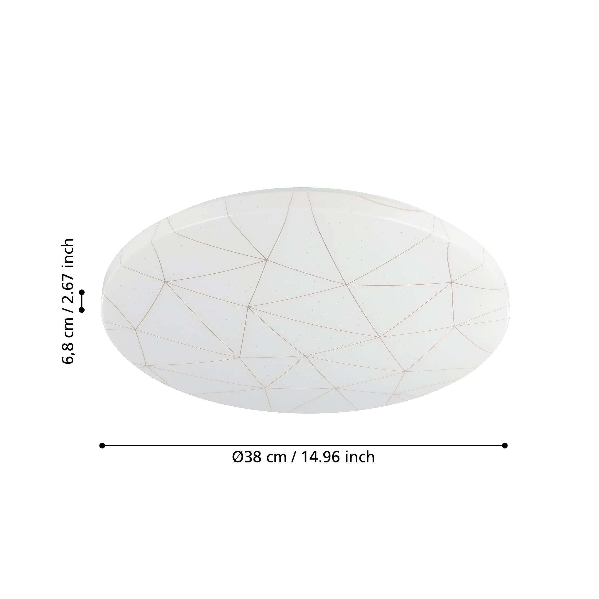 Eglo LED Deckenleuchte Rende weiß gold Ø 38 cm Eglo LED Deckenleuchte Rende weiß gold Ø 38 cm