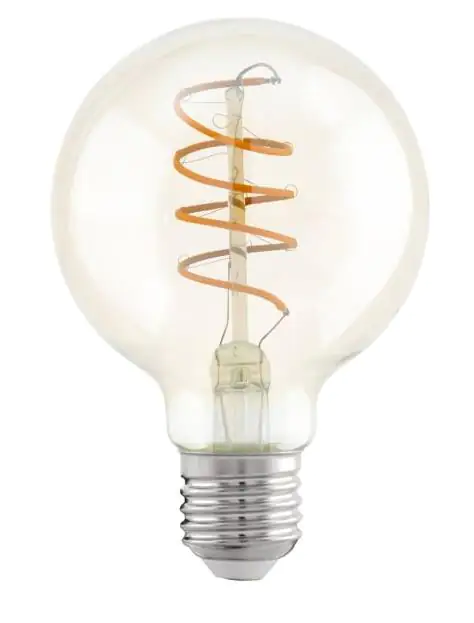 Eglo LED Globe G80 E27 4W amber