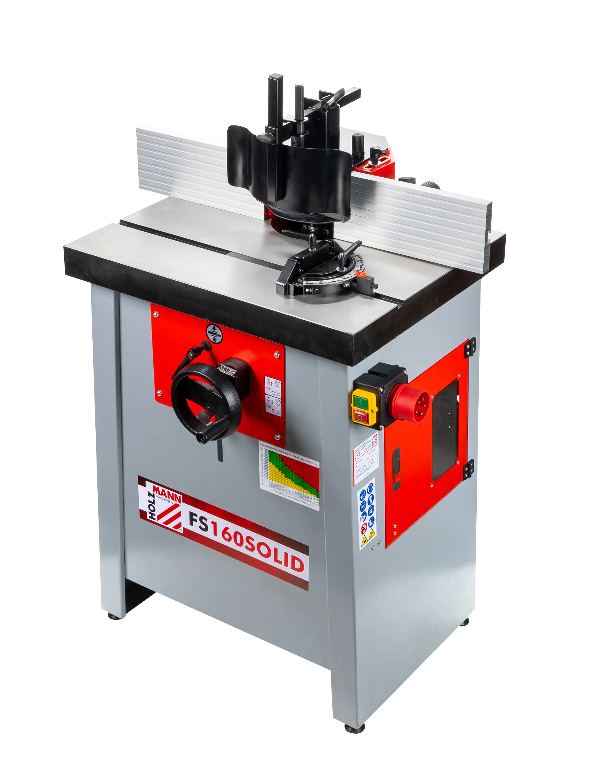 Holzmann Fräsmaschine FS160SOLID_400V verwindungsfreiem Graugusstisch