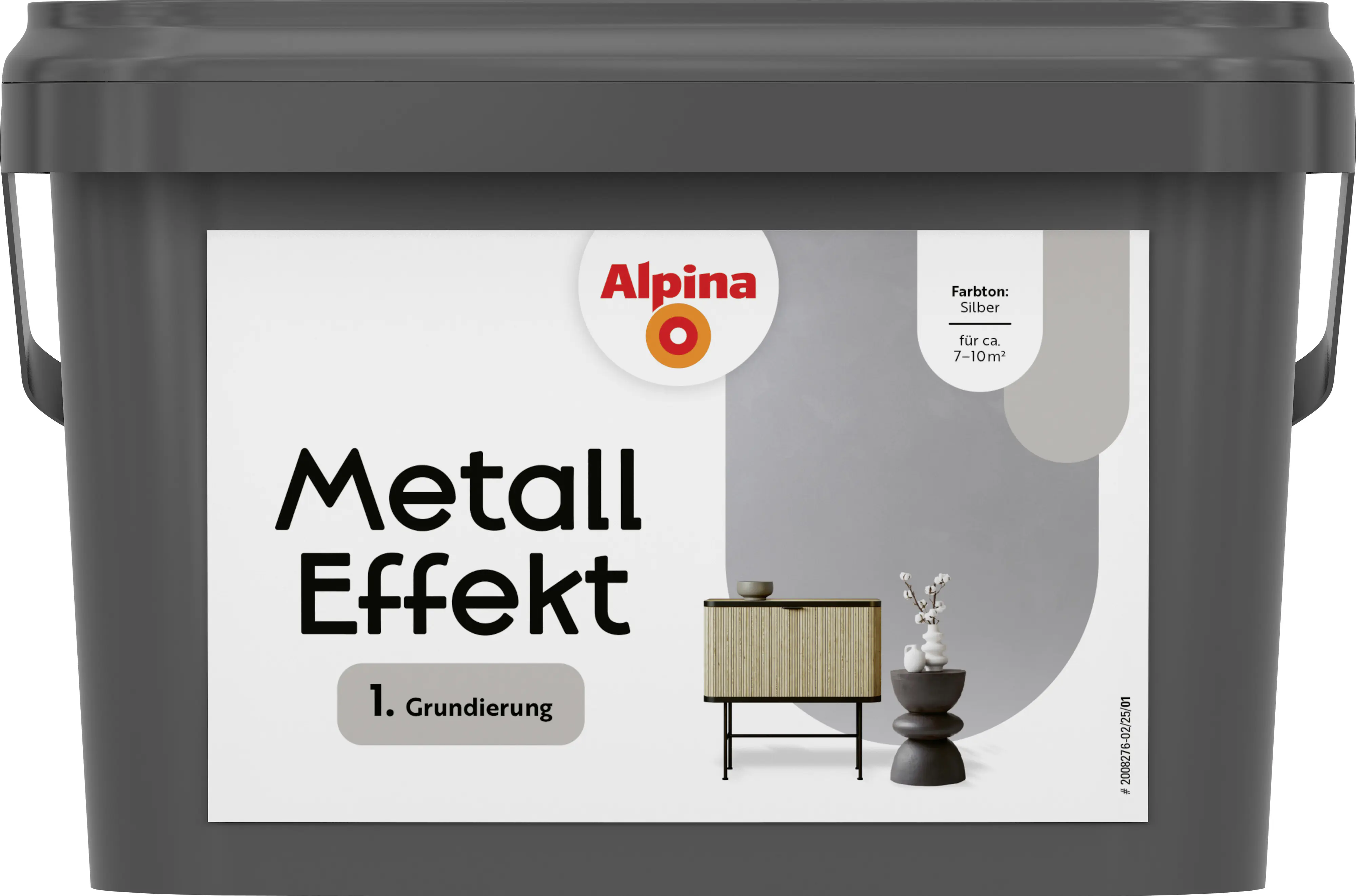 Alpina Grundierung für Effektfarben Metall silber 2,5 L