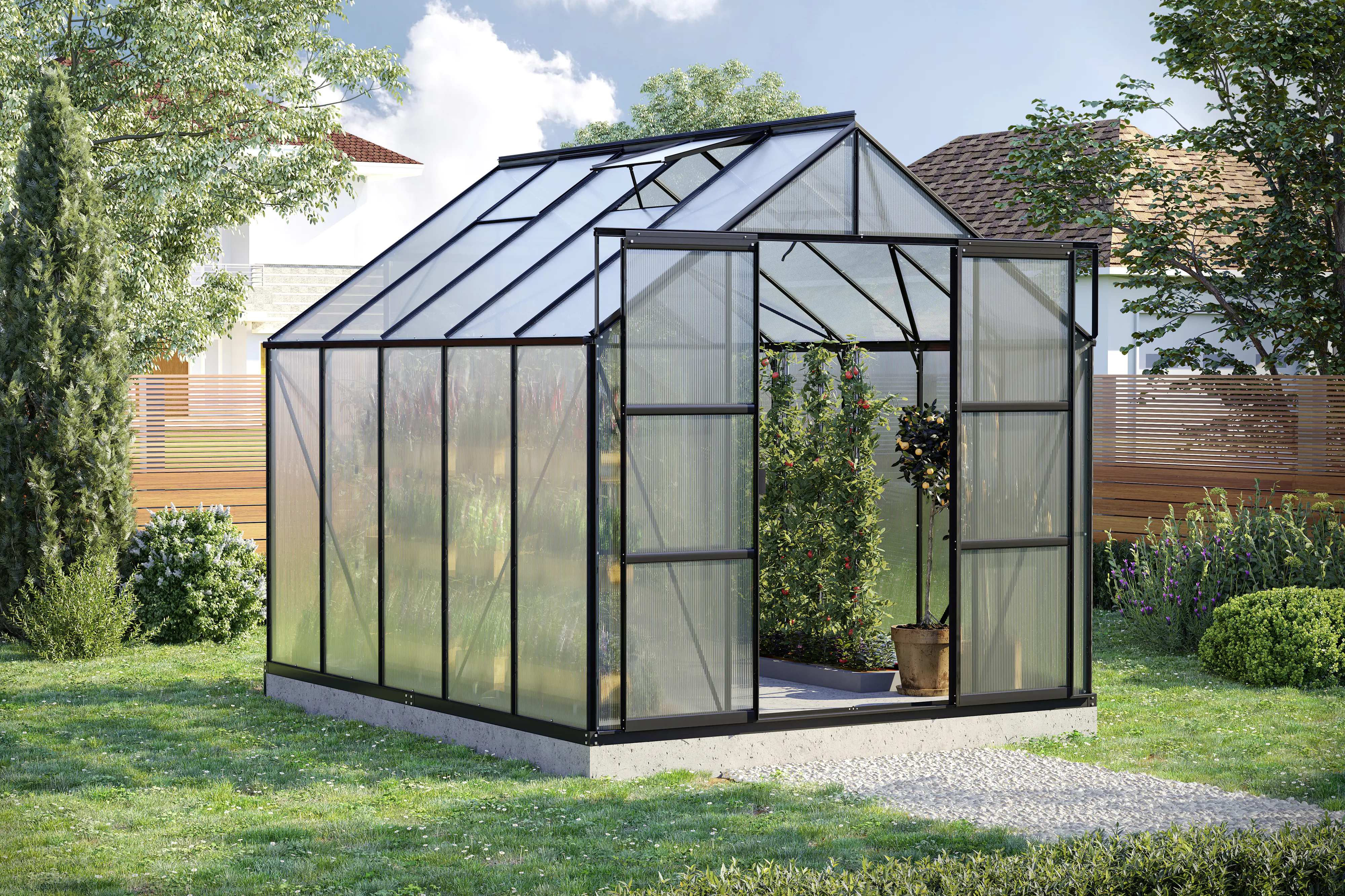 Vitavia Gewächshaus Uranus 8300 254 x 317 cm 4 mm Hohlkammerplatten