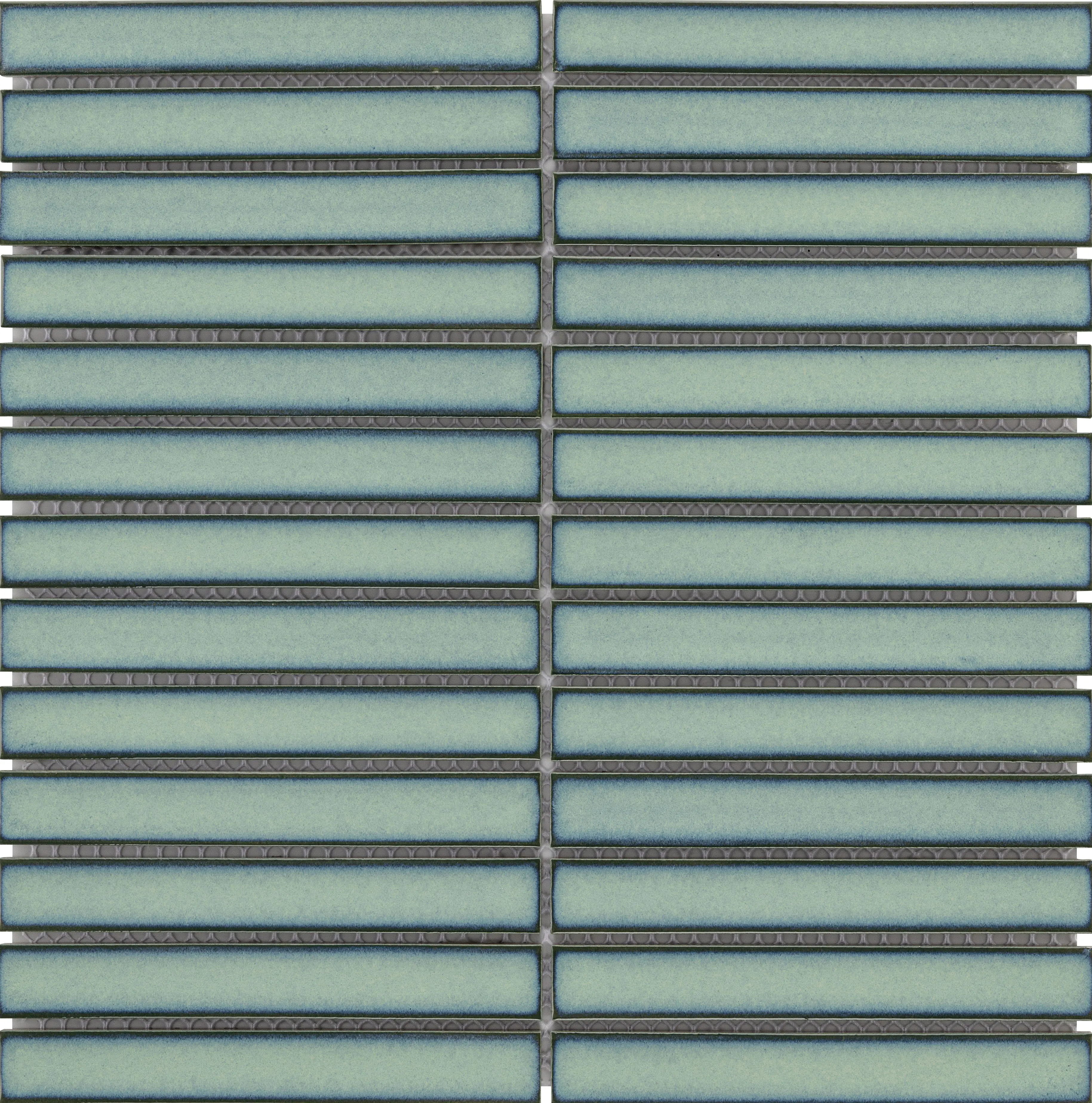 Mosaikfliese Sticks 29,6 x 29,9 cm türkis Steinmaß: 14,5 x 2 cm Mosaikfliese Sticks 29,6 x 29,9 cm türkis Steinmaß: 14,5 x 2 cm