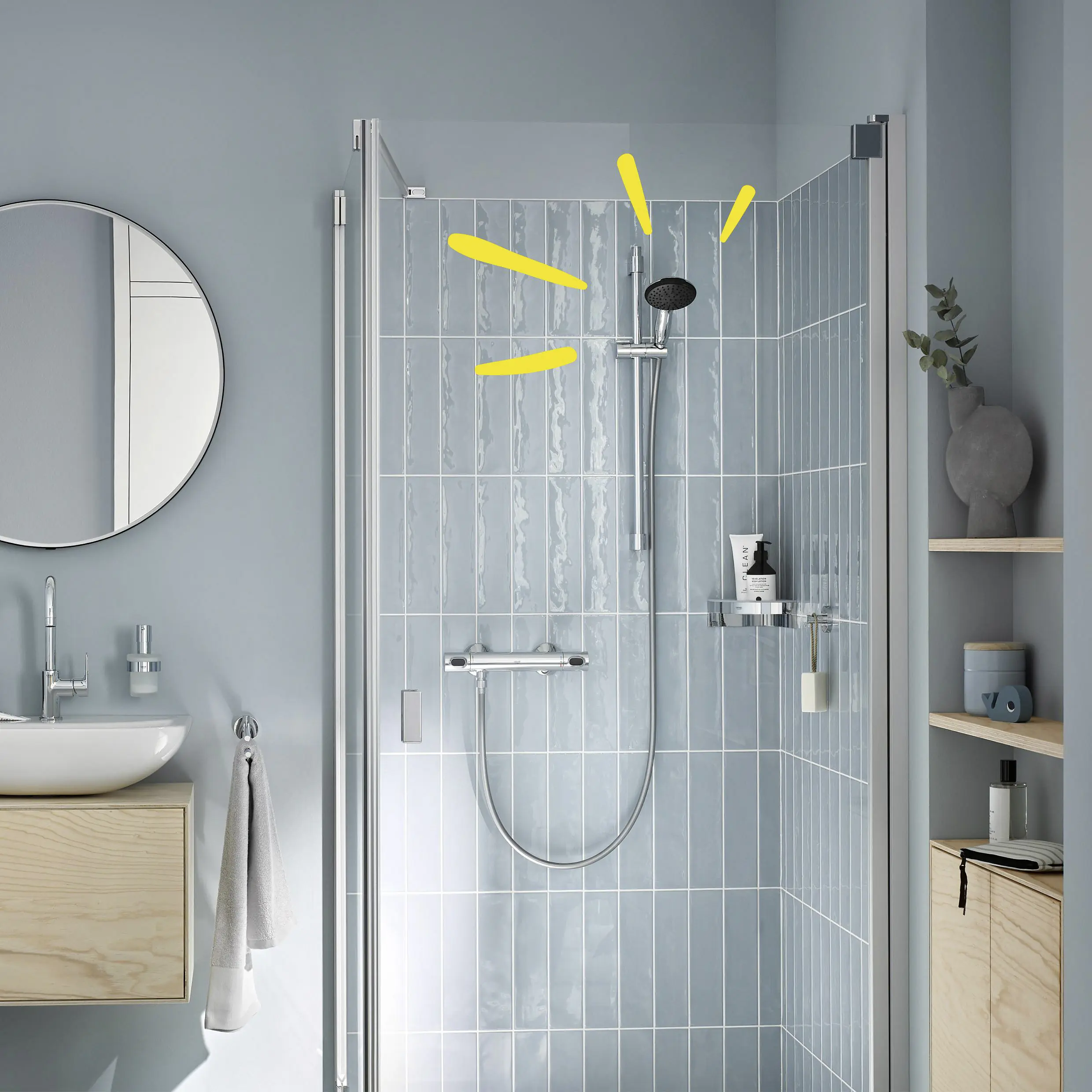 Grohe Handbrause 2 Strahlarten Vitalio Start 110 chrom
