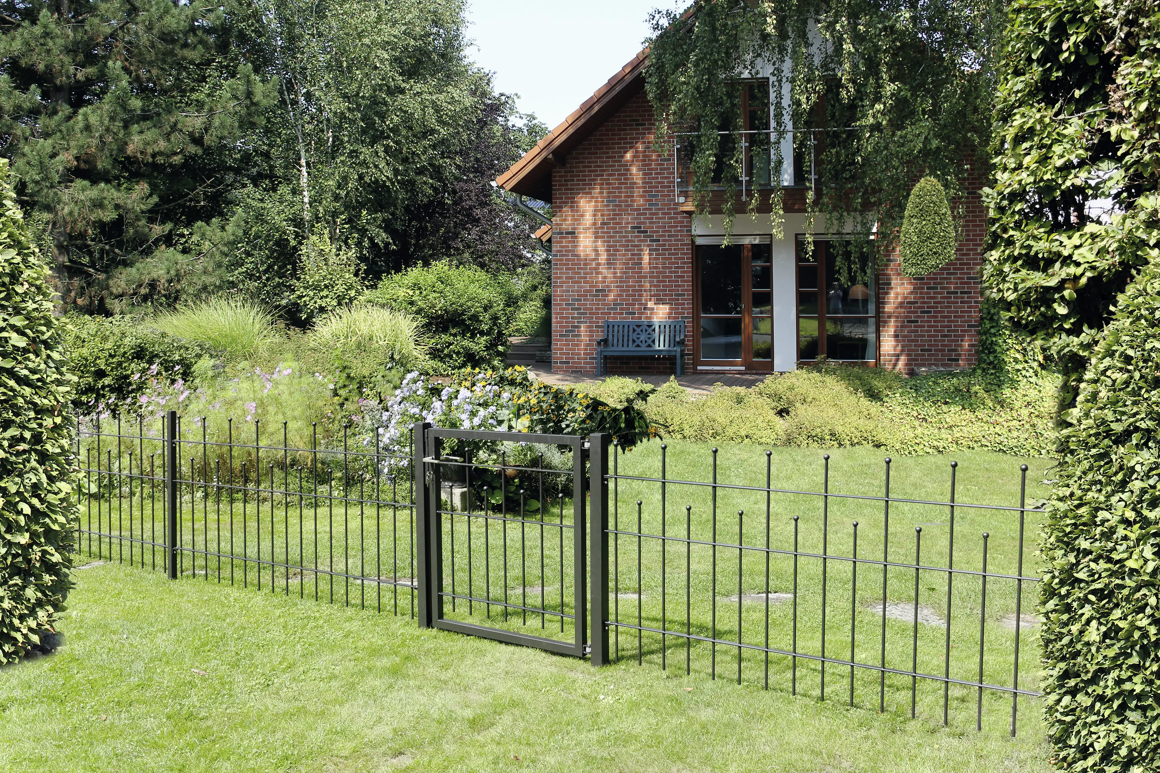 Alberts Anschlagpfosten für Einzeltor Madrid 150 cm 6 x 6 cm anthrazit