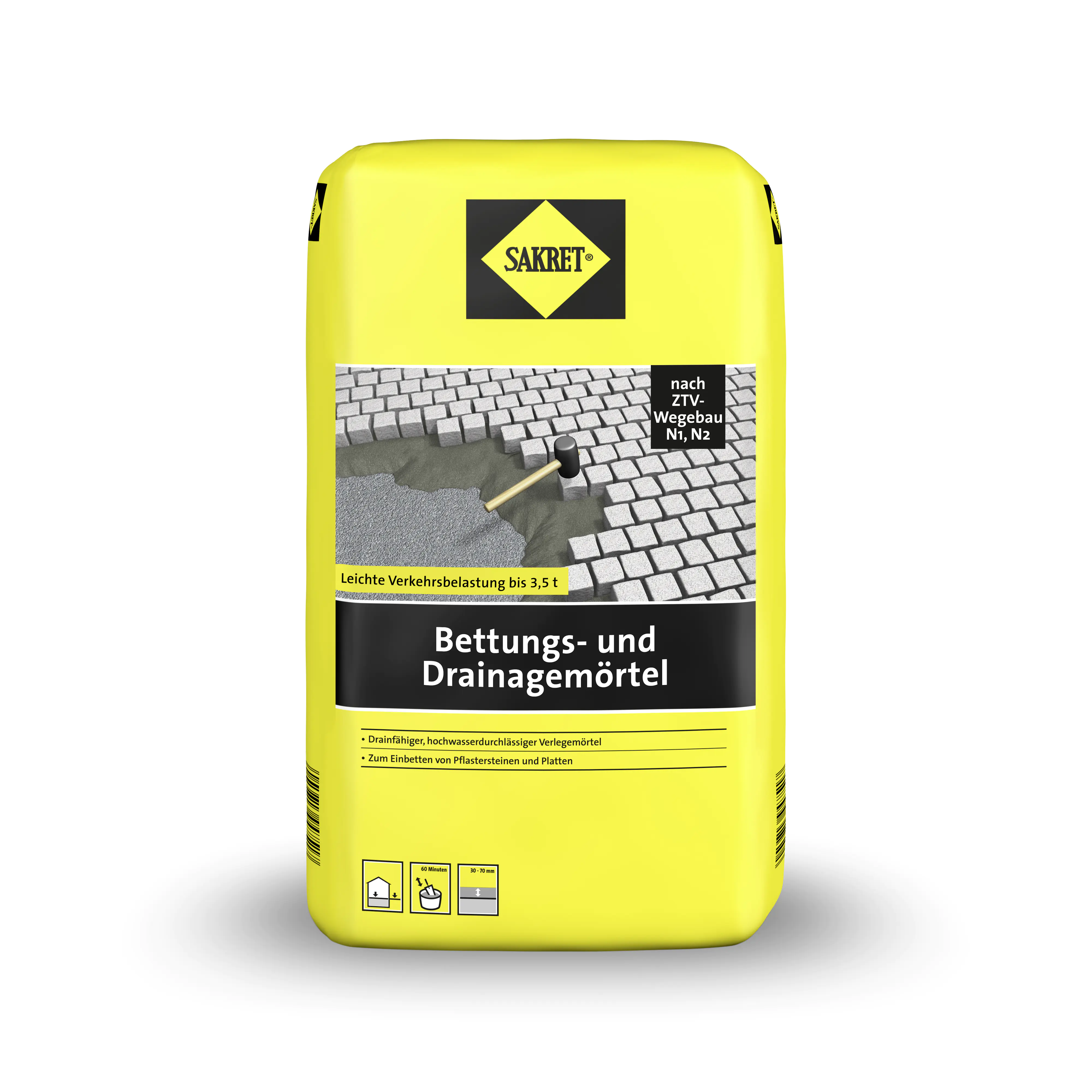 SAKRET Bettungs- und Drainagemörtel 10 kg Sack SAKRET Bettungs- und Drainagemörtel 10 kg Sack