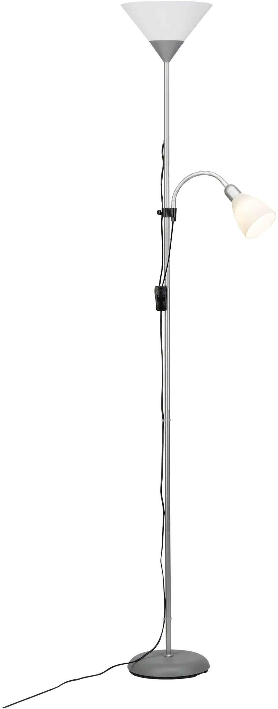 Brilliant LED Deckenfluter mit Lesearm 180 cm Sparli weiß