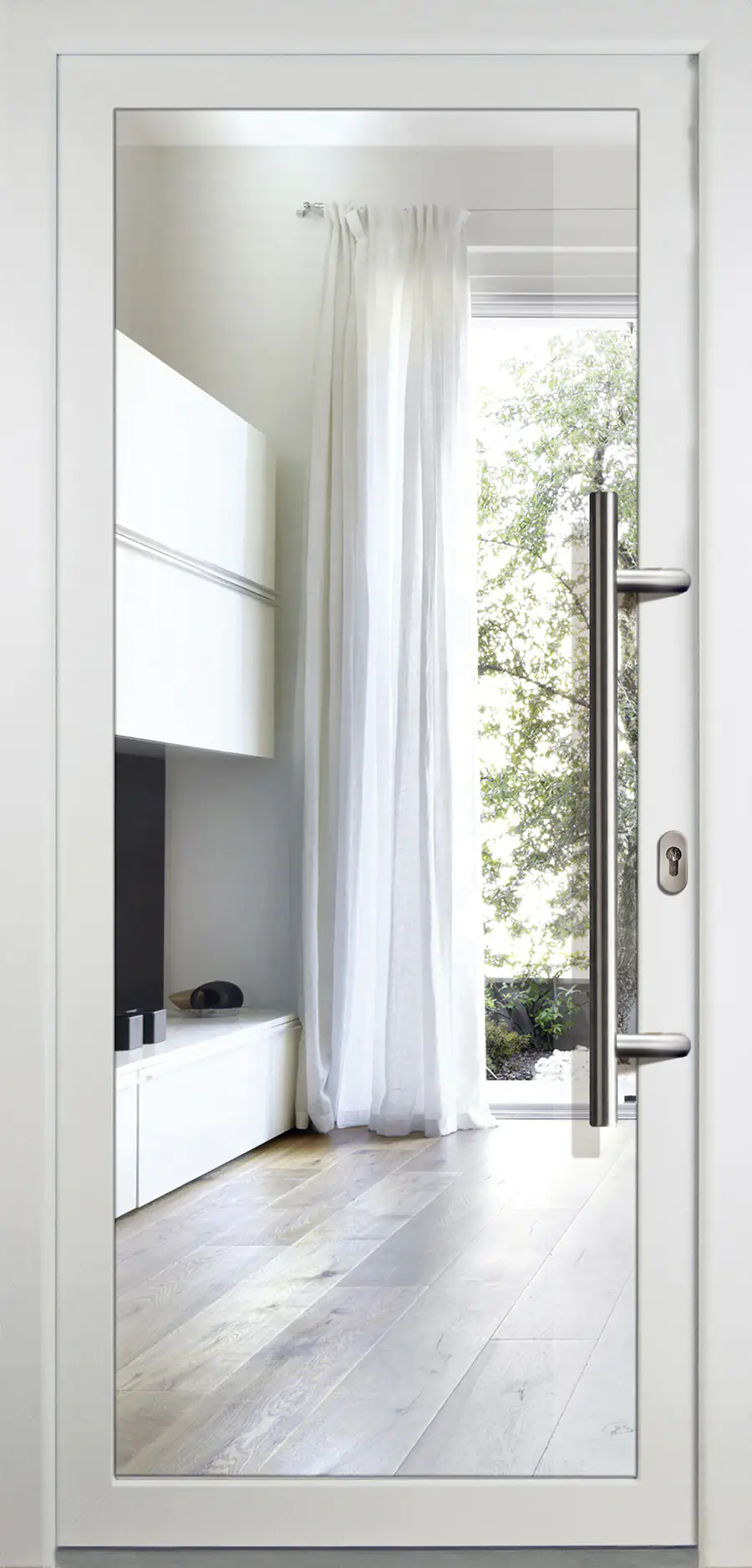 Meeth Haustür Signum PVC Modell 60 108 x 200 cm, DIN rechts, weiß