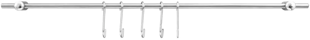 Fackelmann Relingleiste mit Haken silber Fackelmann Relingleiste mit Haken silber