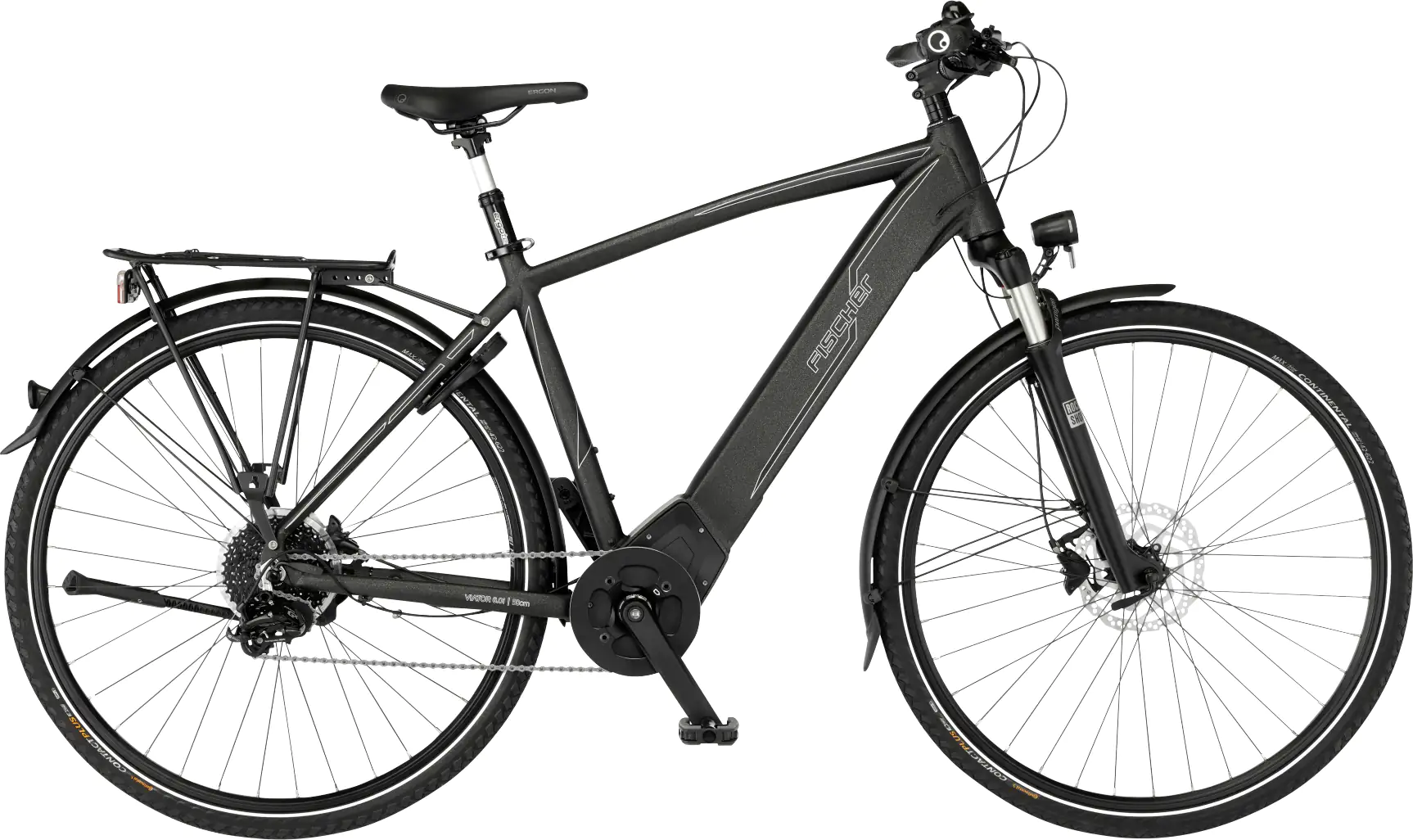 Fischer E-Bike Trekking Viator 6.0i Herren 28 Zoll 10-Gang 504 Wh grau Fischer E-Bike Trekking Viator 6.0i Herren 28 Zoll 10-Gang 504 Wh grau