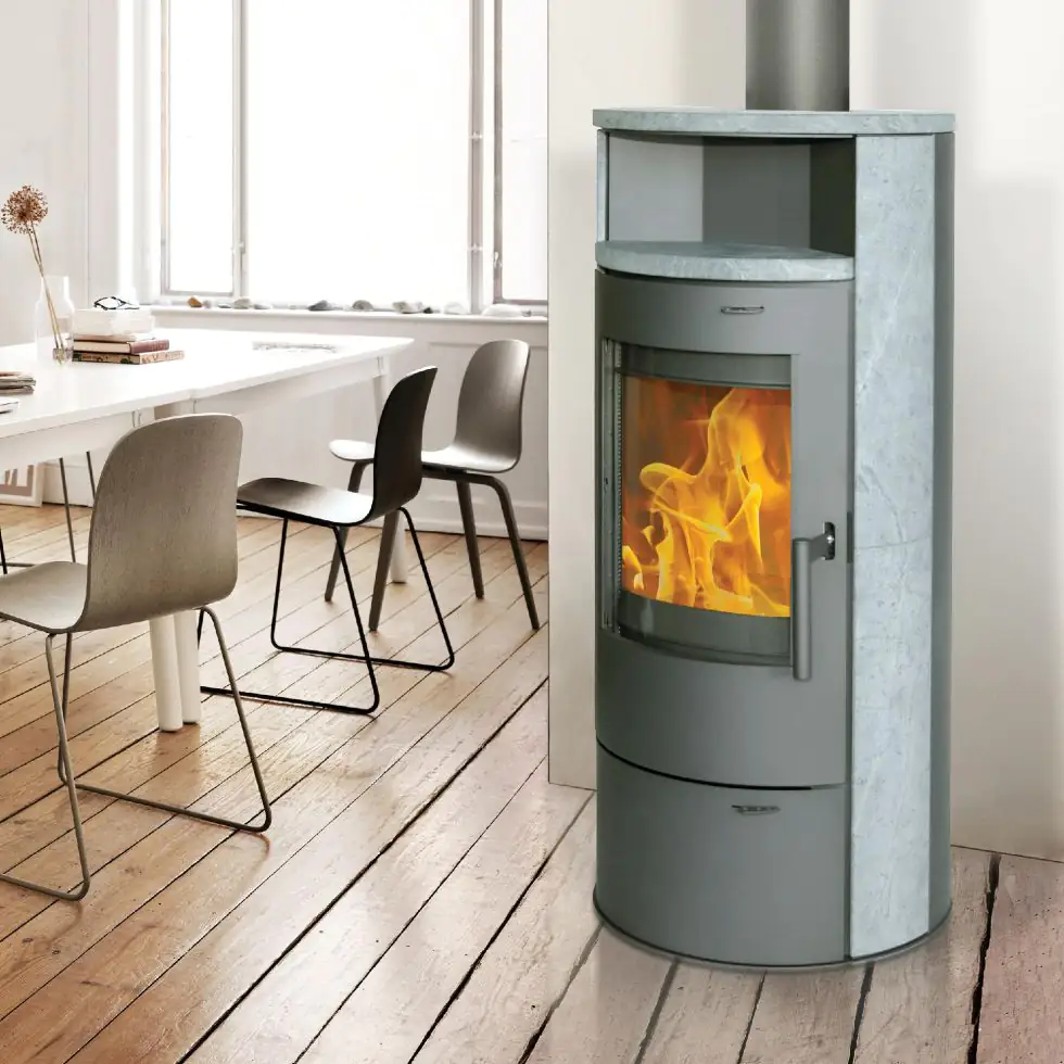 Thermia Kaminofen Vento Naturstein grau 7 kW Thermia Kaminofen Vento Naturstein grau 7 kW