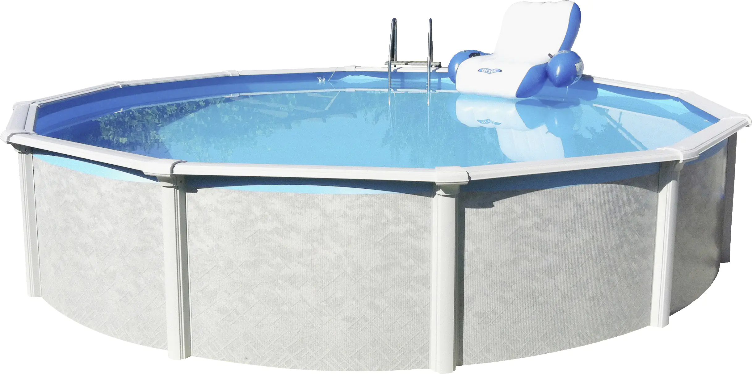 Steinbach Stahlwandpool Set Grande weiß, Ø 457 x 135 cm