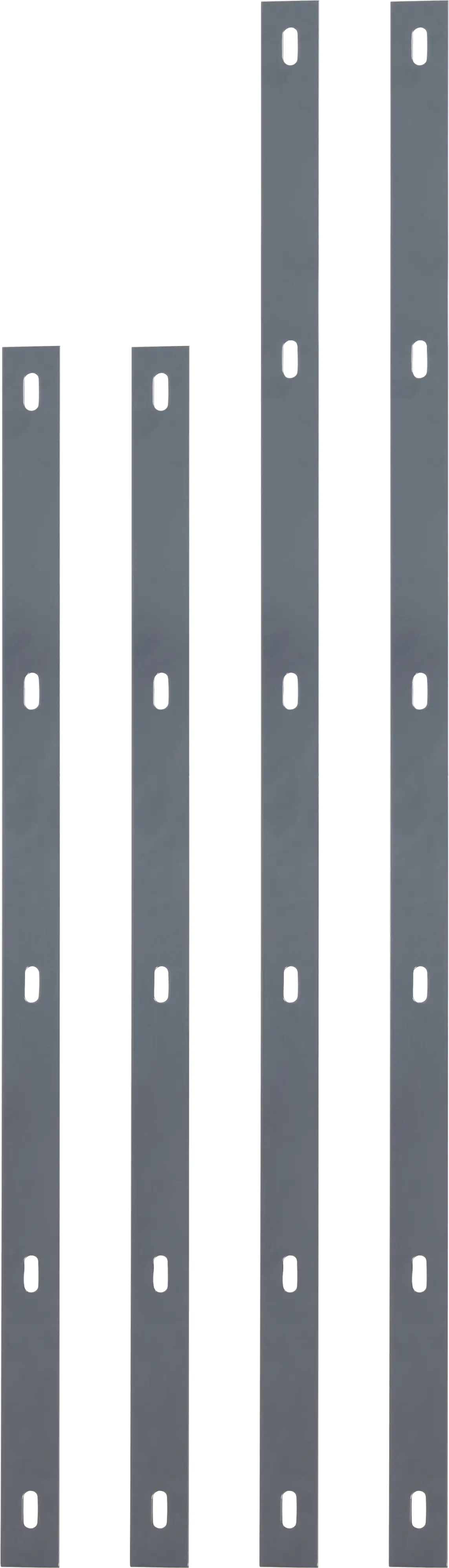 Alberts Flacheisen Set Step² Bohrabstand 200 mm für 180 cm 4 Stk. anthrazit