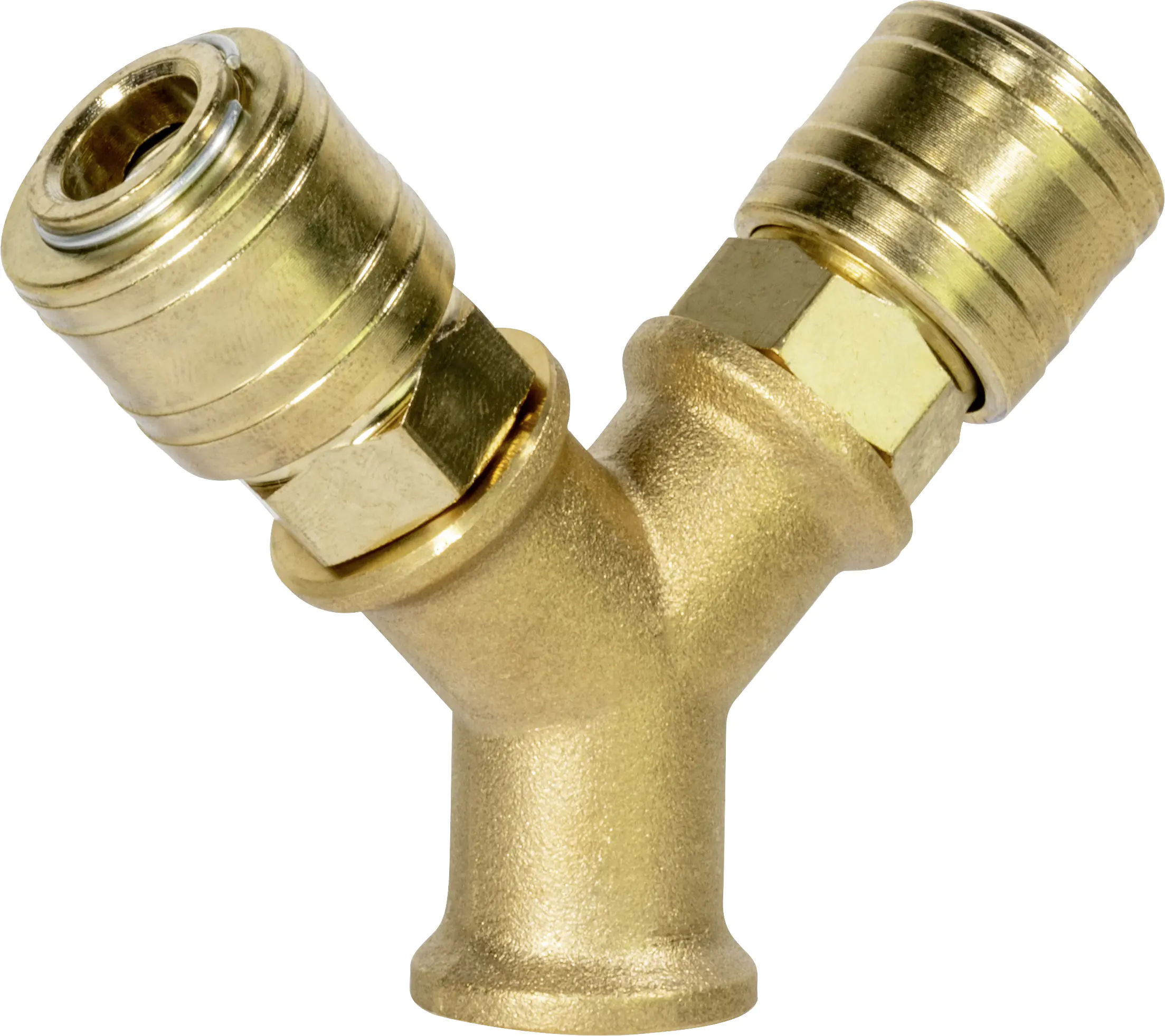 Güde Verteiler 9,35 mm 3/8" Außengewinde 2 Kupplungen