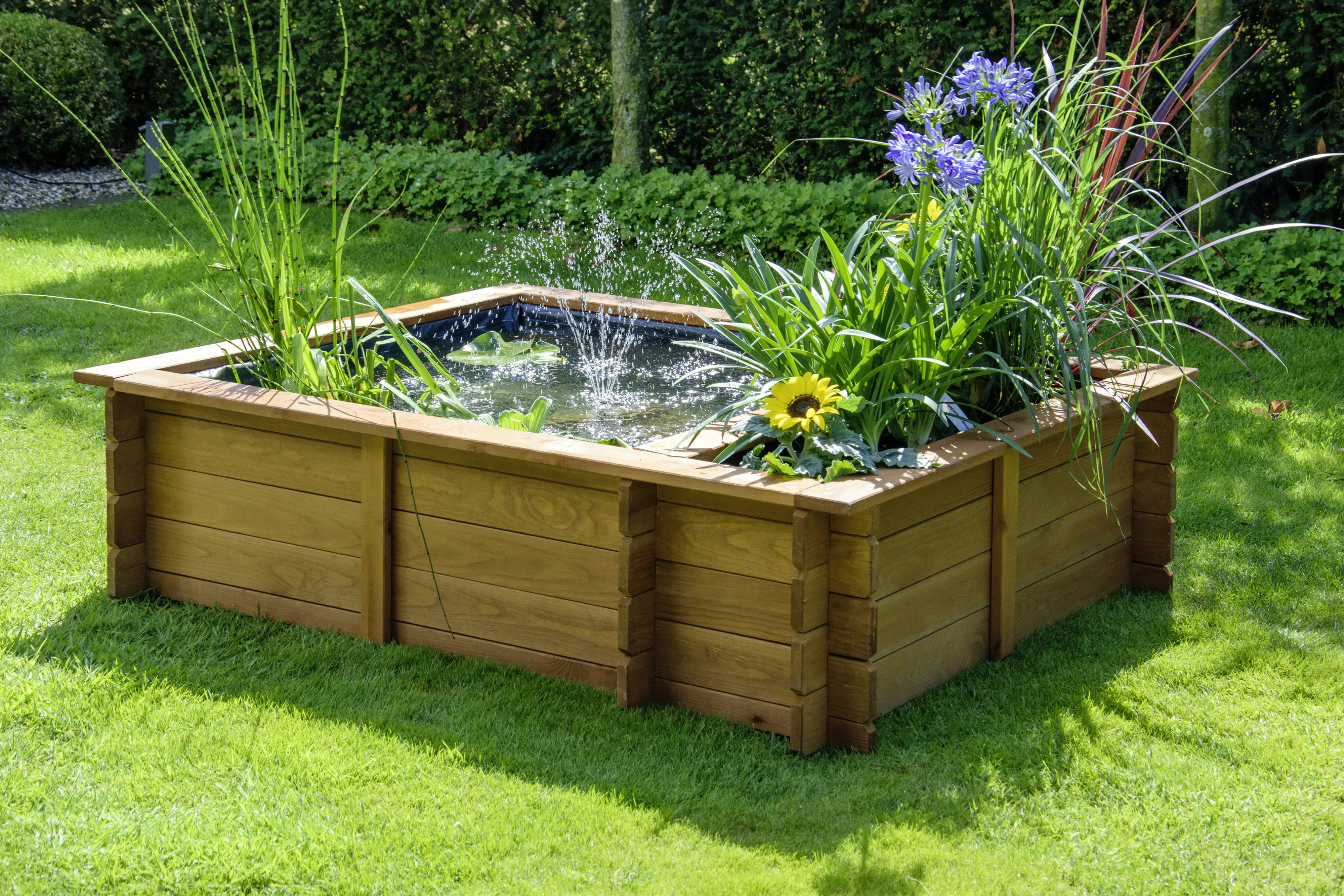 4042085292402_2489340 Dobar Hochteich Maxime als Hochbeet nutzbar, 150 x 120 x 40 cm