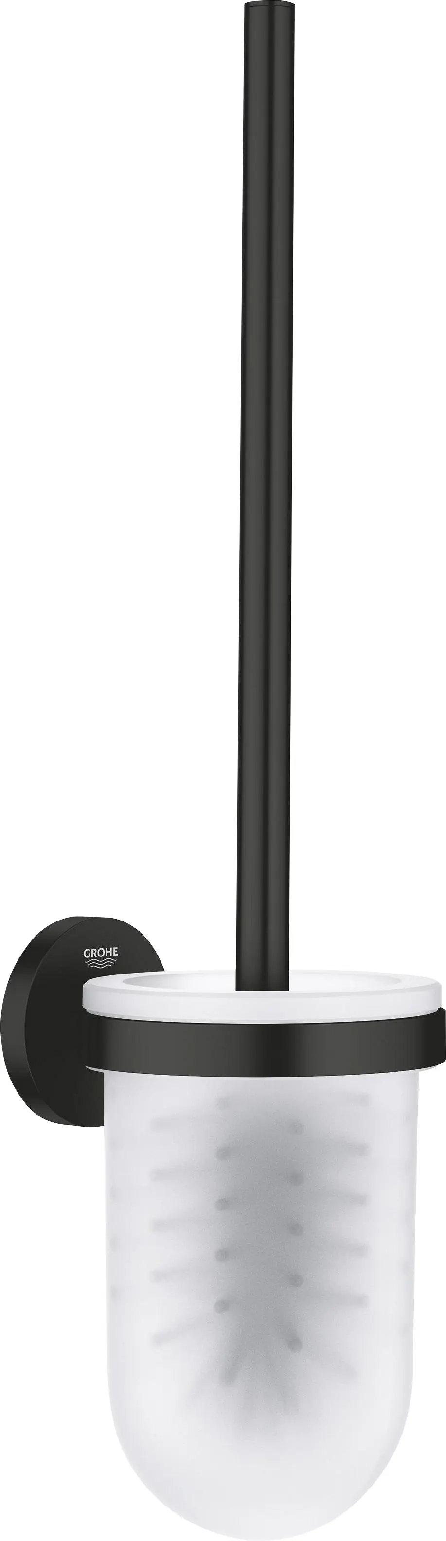 Grohe Start Toilettenbürstengarnitur matt black klebbar