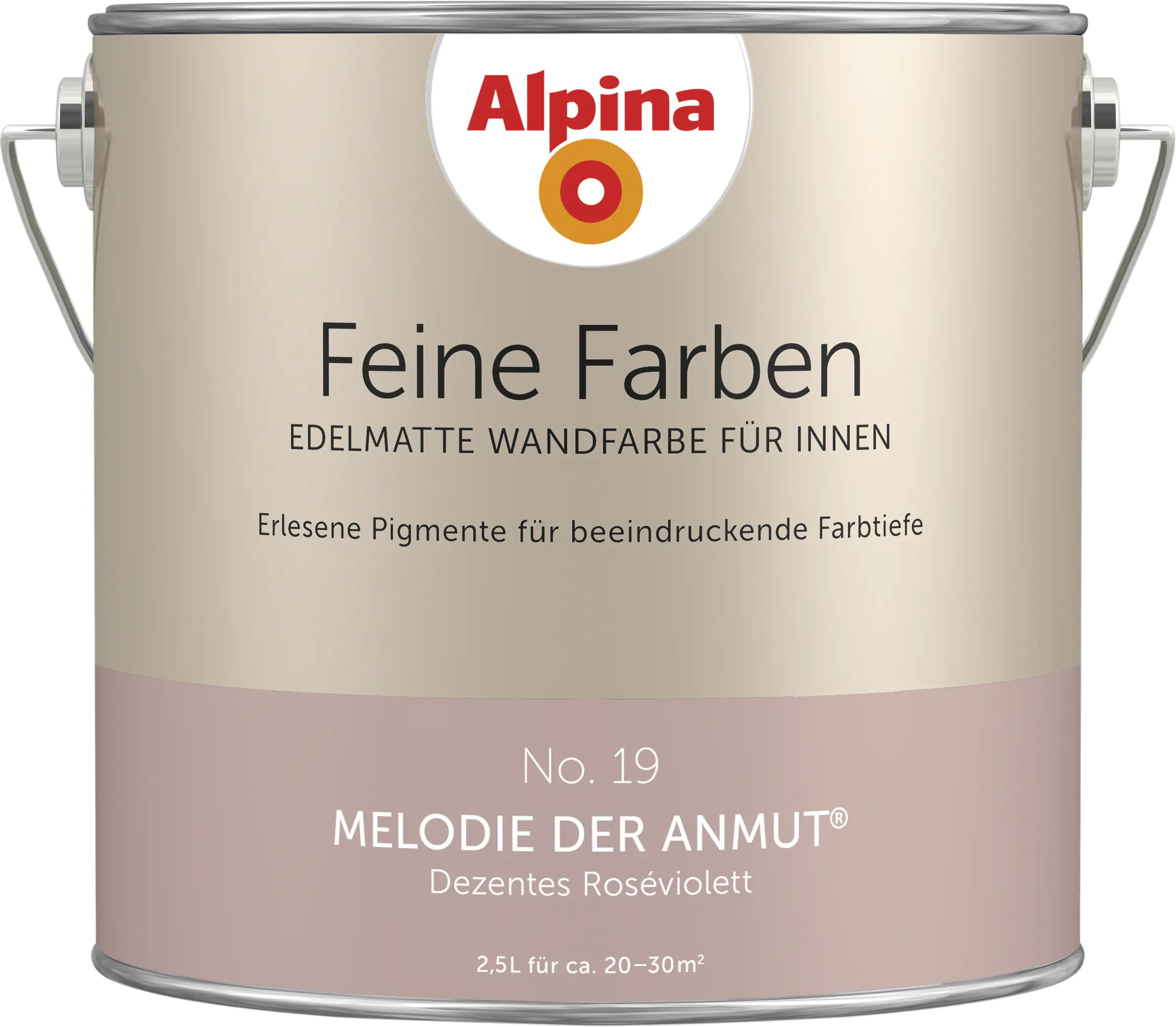 Alpina Feine Farben No. 19 Melodie der Anmut 2,5 L dezentes roséviolett edelmatt Alpina Feine Farben No. 19 Melodie der Anmut 2,5 L dezentes roséviolett edelmatt