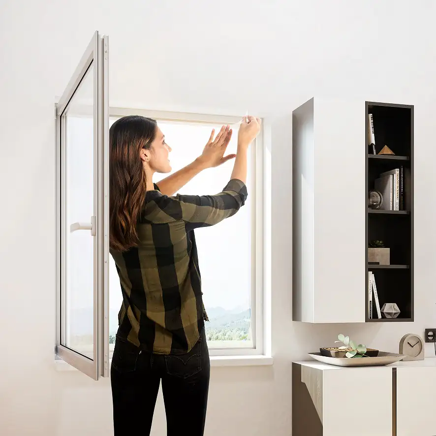 Windhager Pollenschutzgitter 130 x 150 cm weiß kürzbar