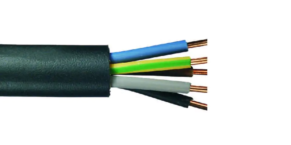 Erdkabel NYY-J 5 x 2,5 - 50 Meter, schwarz