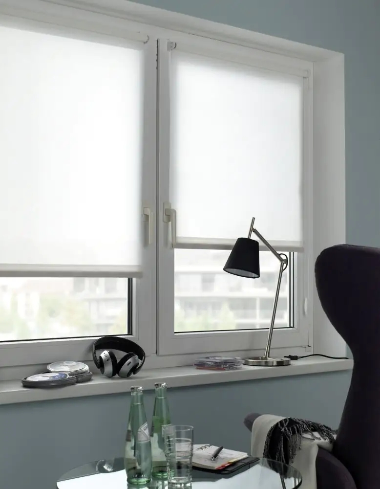 Gardinia Easyfix Rollo Uni weiß 90 x 210 cm