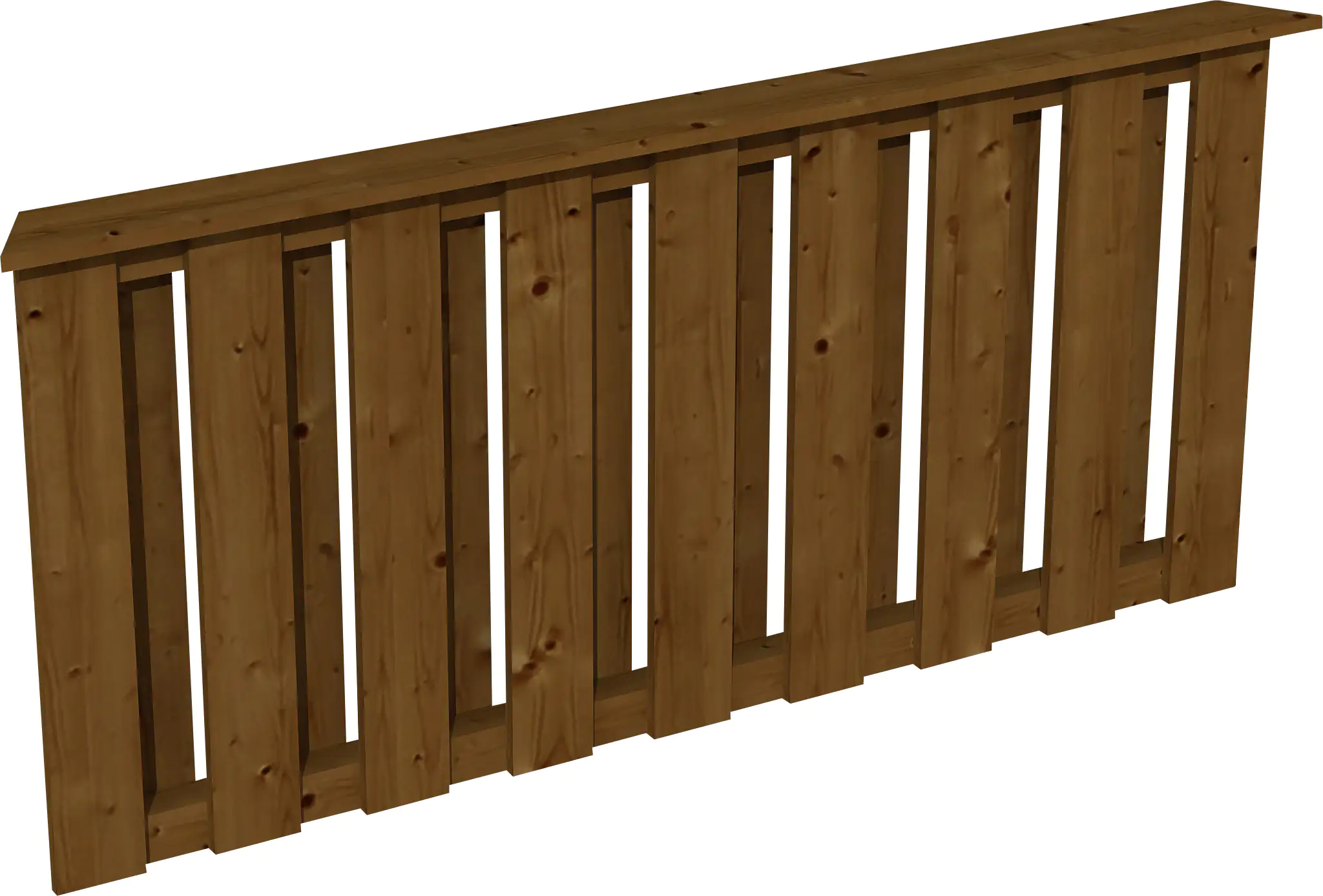 SKAN HOLZ Brüstung Deckelschalung 150 x 84 cm Douglasie