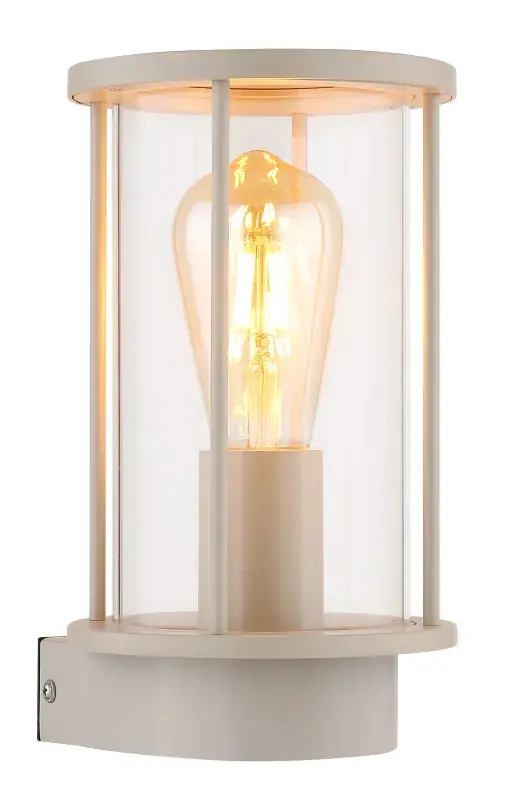 Globo Außenwandleuchte Gracey E27 15,2x25,2 cm sandfarben