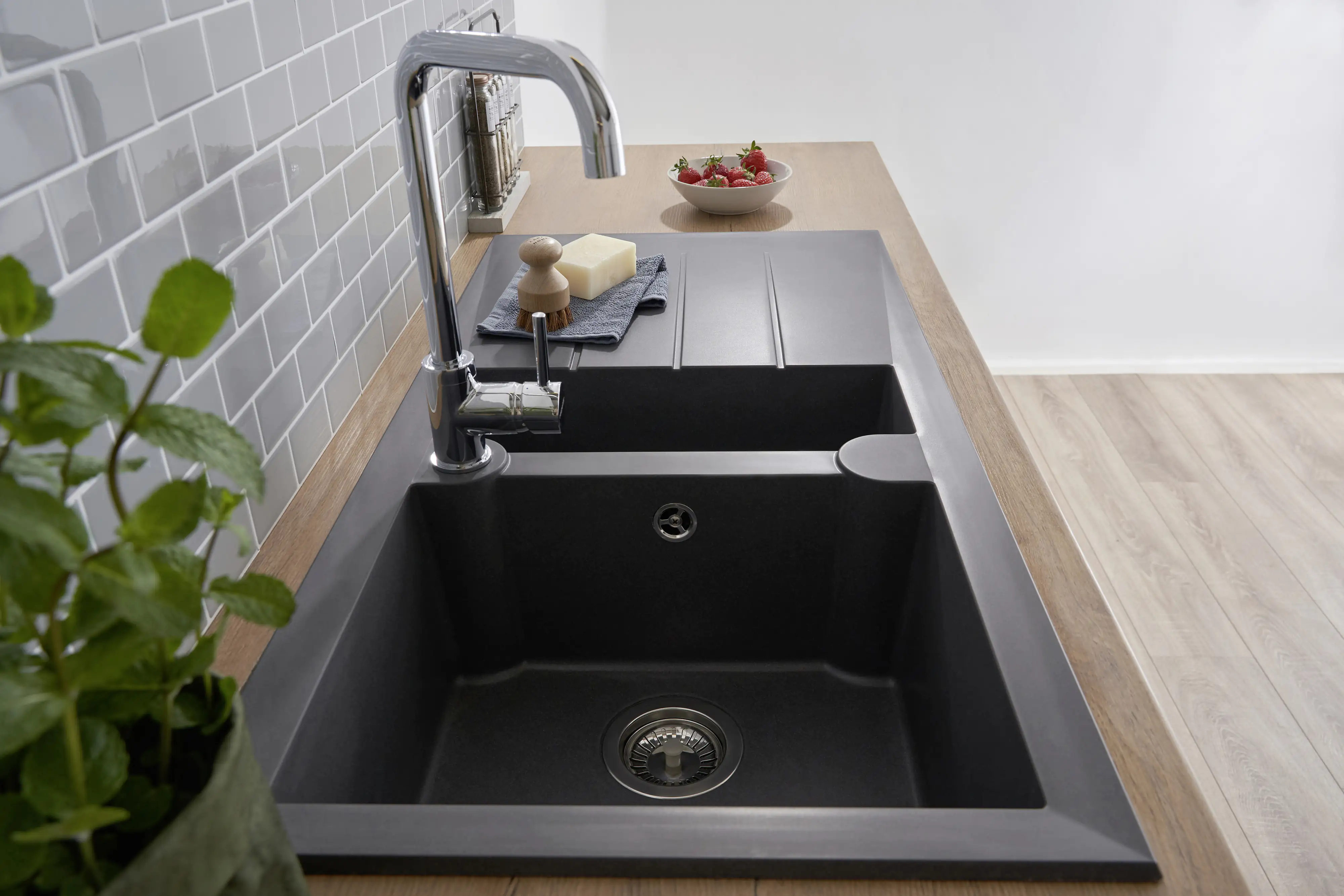 respekta Granitverbundspüle Alinéo 100 x 50 cm 100 x 50 cm respekta Granitverbundspüle Alinéo 100 x 50 cm 100 x 50 cm