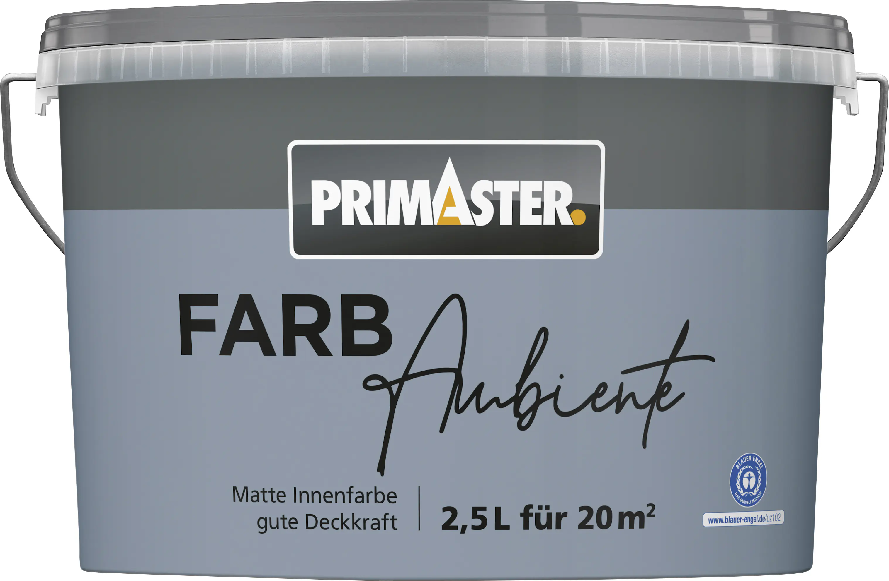 Primaster Farbambiente Wandfarbe matt nebelblau 2,5 L