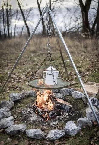 Petromax Feuerschale Tyropit Set inkl. Dreibein, Rost & Feuertopf ft9